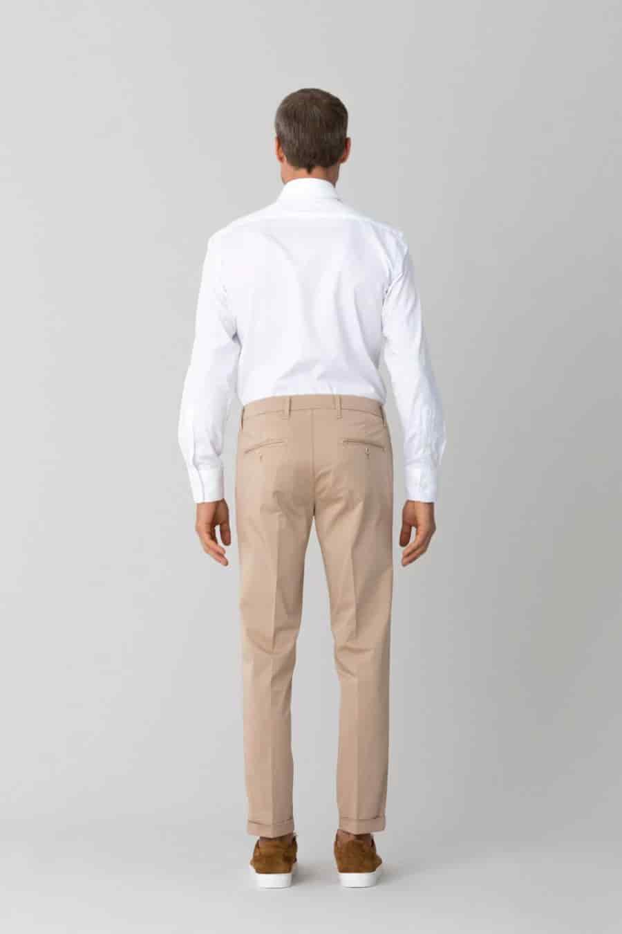 Men's cotton pants beige mauro - miniatura 13