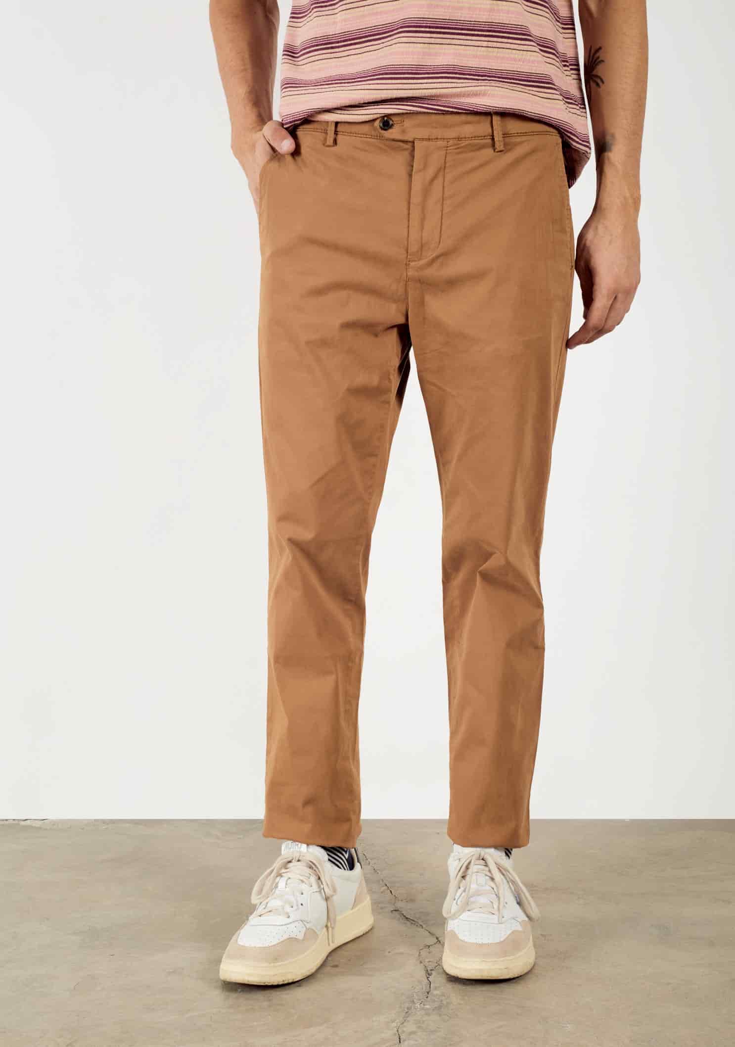 Pantalón H Chino Unicolor Ocre - miniatura 2
