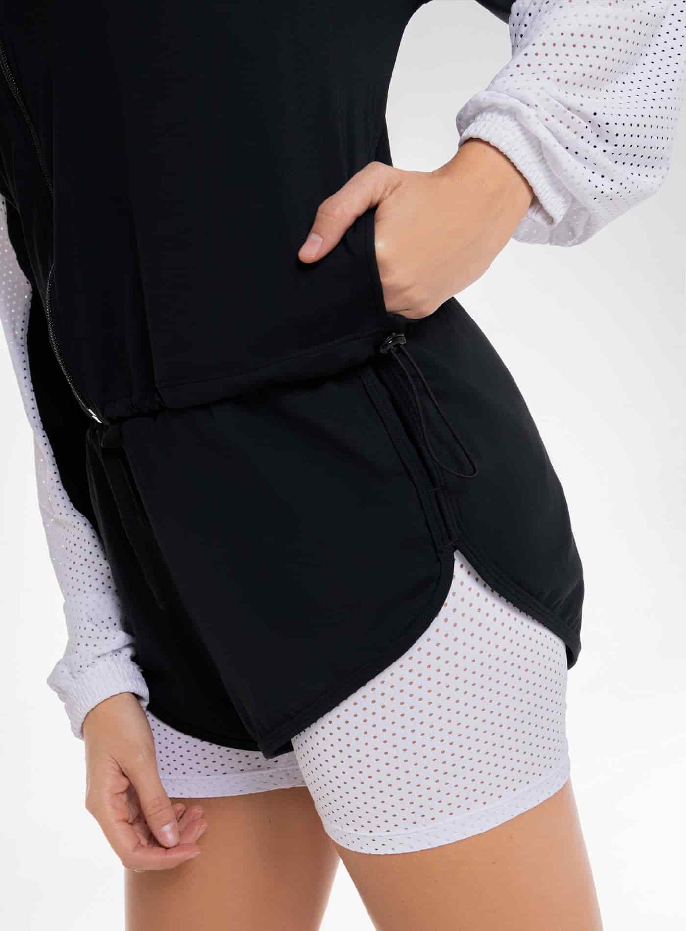 SHORT DEPORTIVO INCLUYE SHORT INTERNO TELA SHERY - PRECIO ESPECIAL - miniatura 2