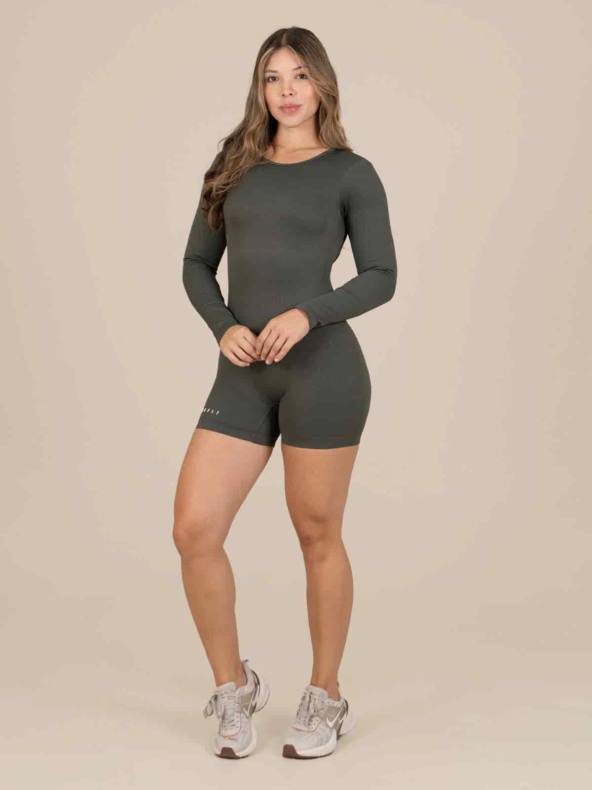 Soho enterizo corto seamless gris - miniatura 1