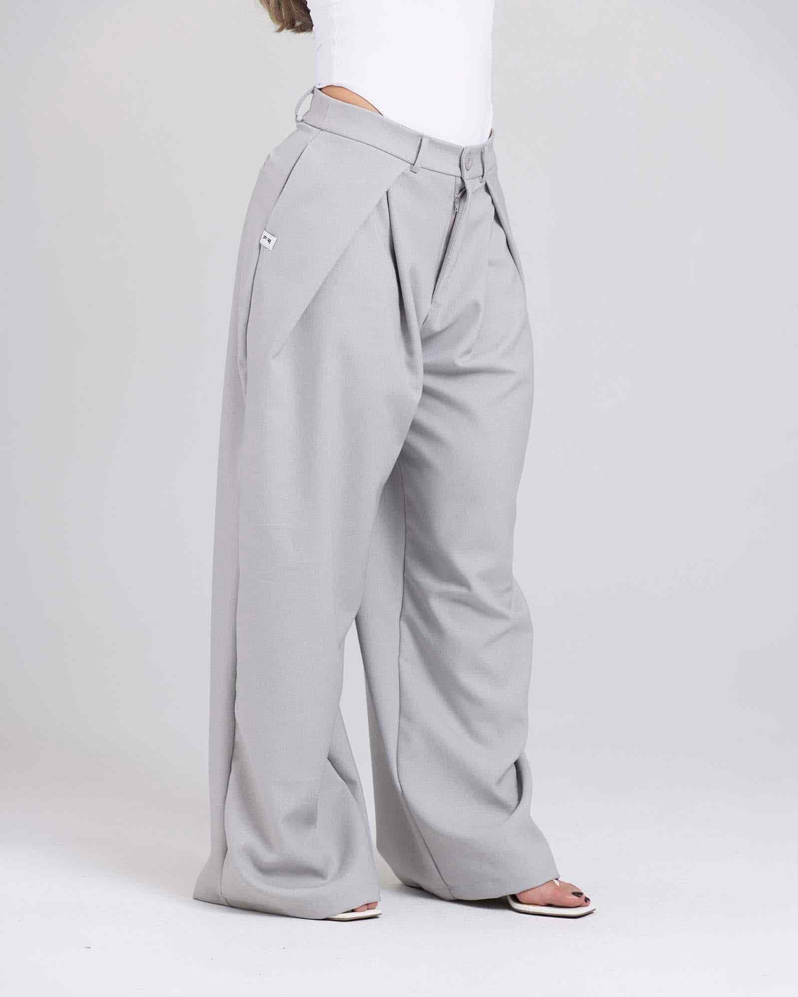 Pantalón wide motion gris claro flexi FIBER - miniatura 2