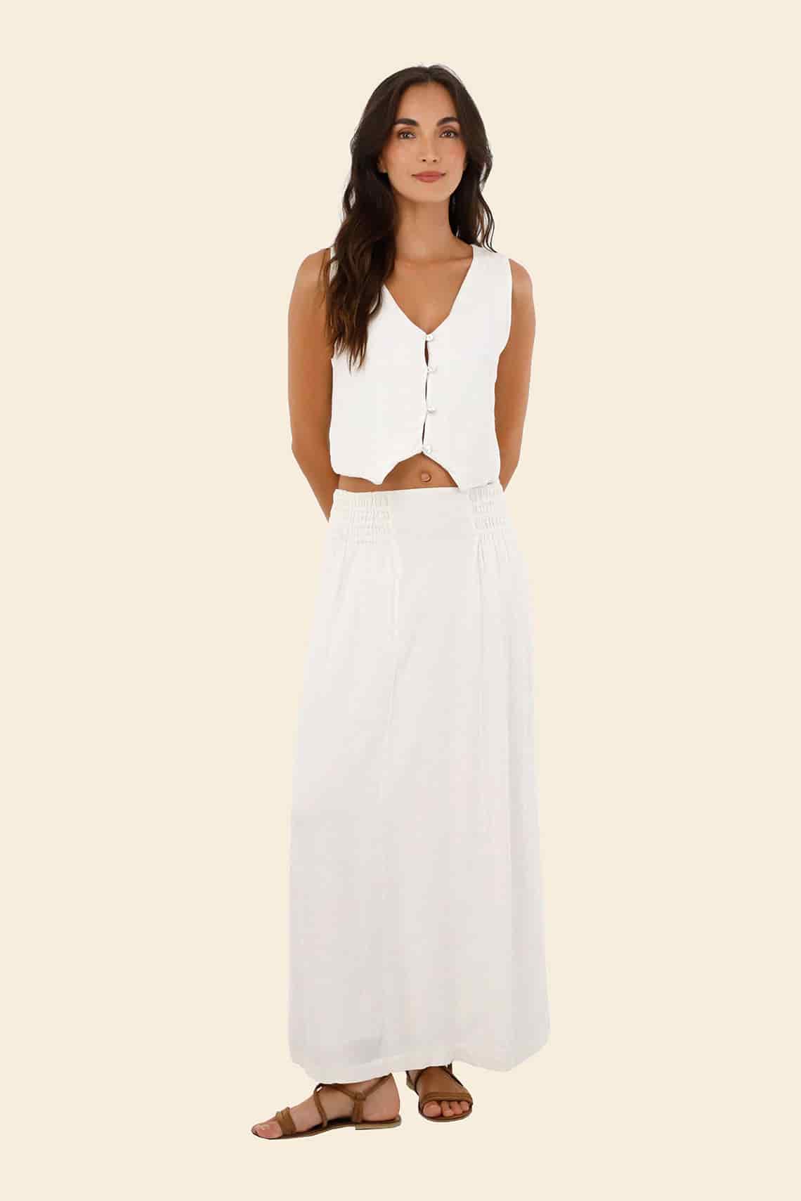 White Oleana Vest - miniatura 1