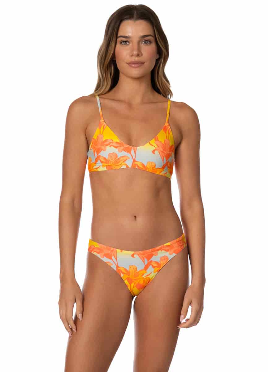 Maaji Golden Lily Sublimity Regular Rise Classic Bikini Bottom - miniatura 4