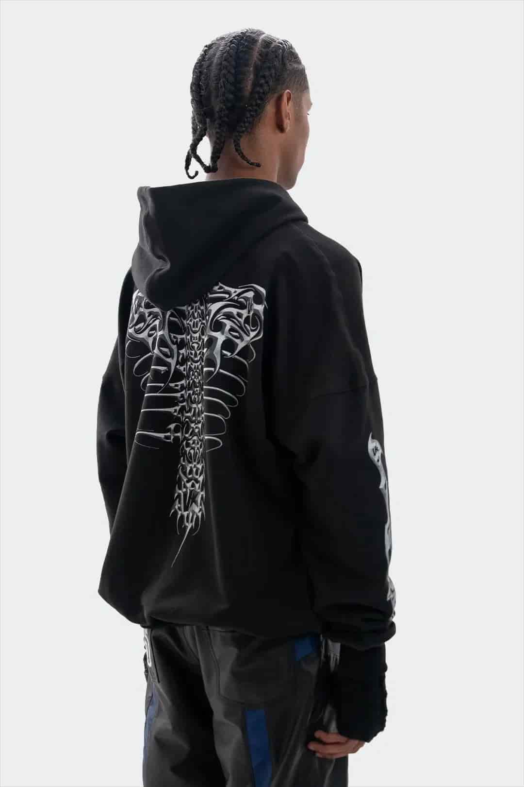 VENENO BUZO ZIP UP GRUNGE BONES - miniatura 4