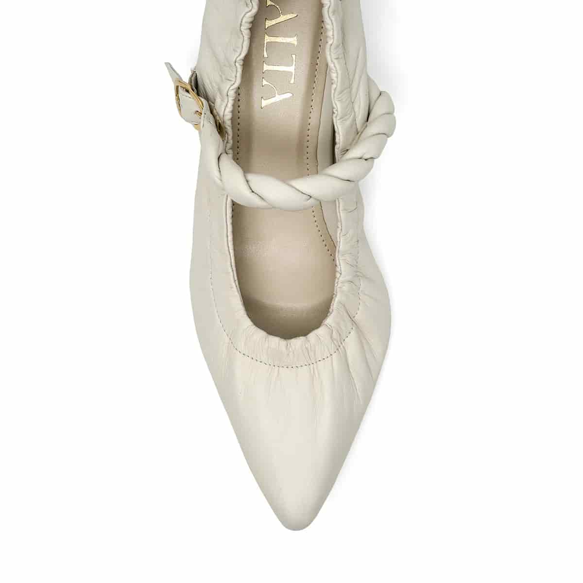 DONELLA OFF WHITE HEELS - miniatura 9