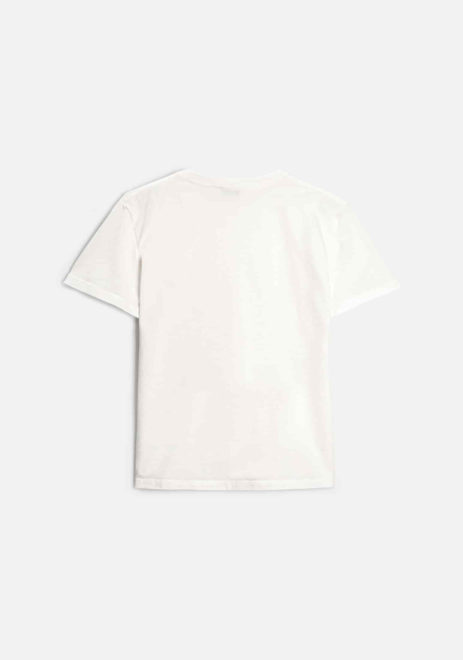 Camiseta M Unicolor CR L-Atn Marfil - miniatura 2