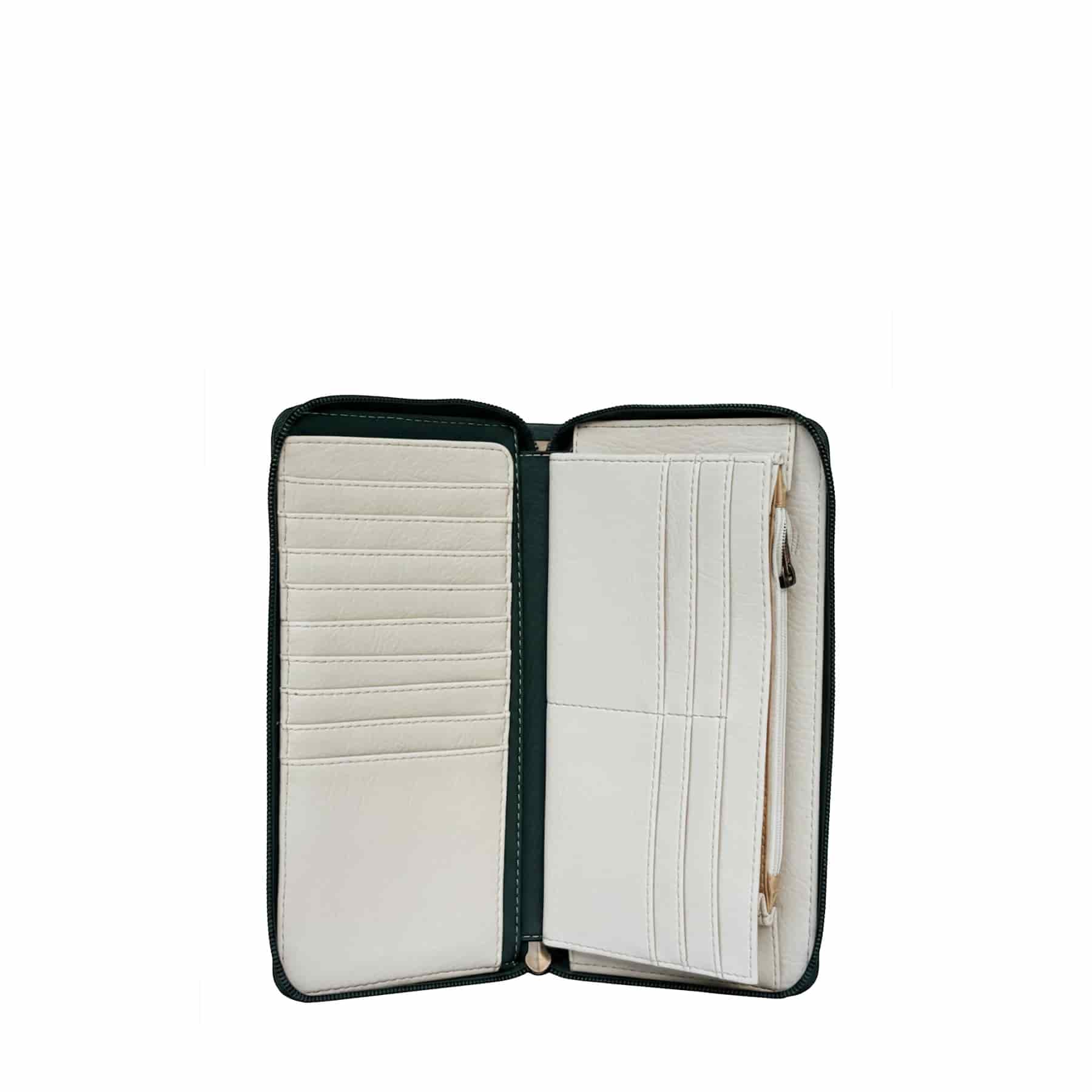 Billetera manos Libres para Mujer Polonia Verde con Cargadera Snoopy - miniatura 3