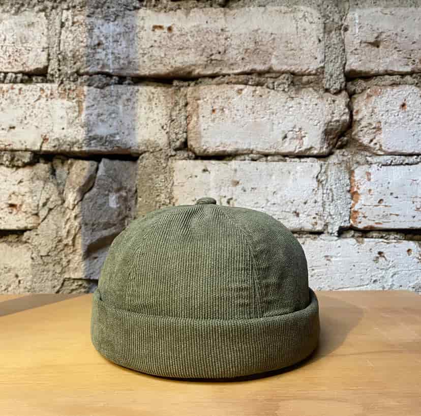 Gorro en Corduroy para Hombre Verde - miniatura 2