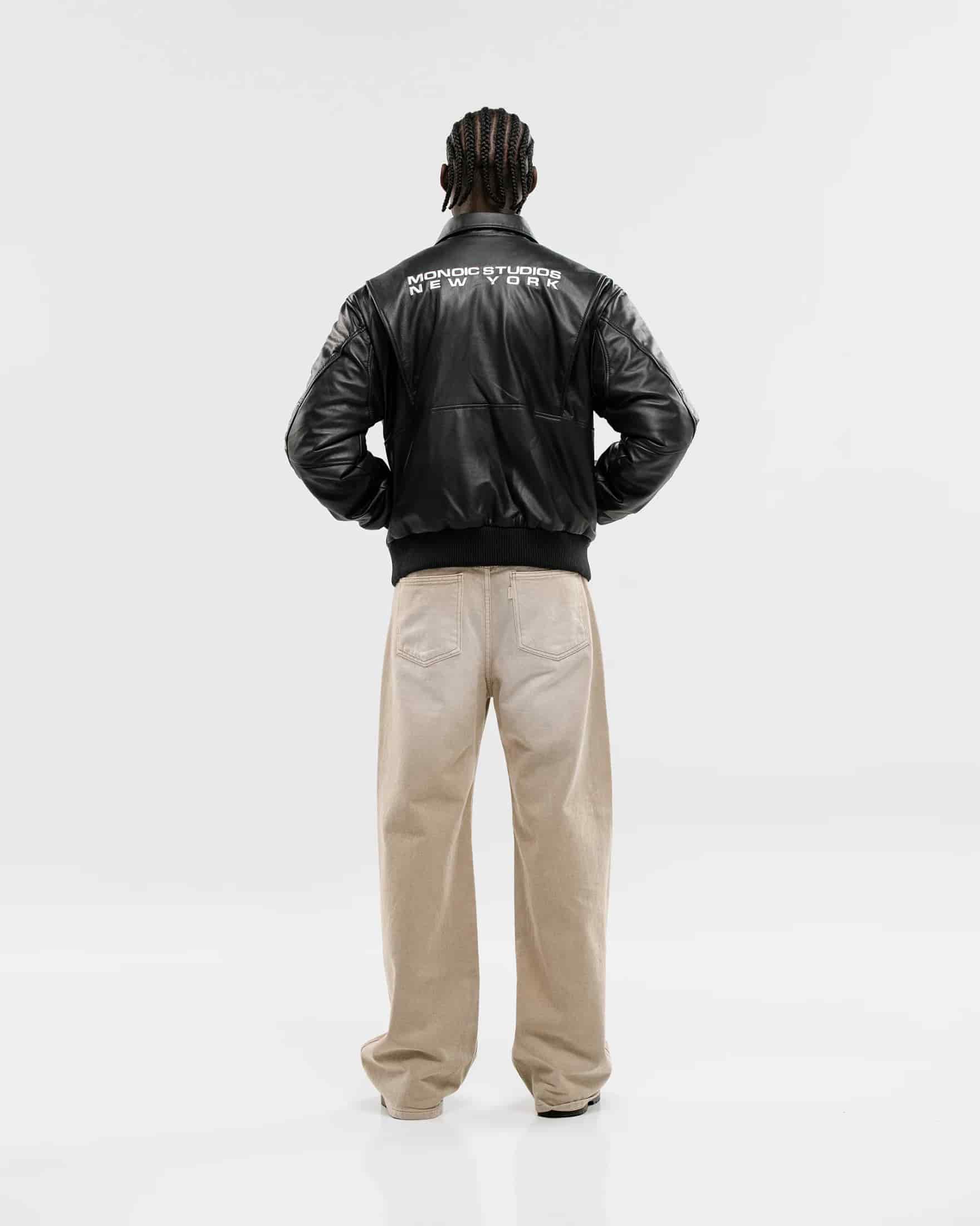 Edición Limitada | Chaqueta de Cuero Aviador - Negro - miniatura 11