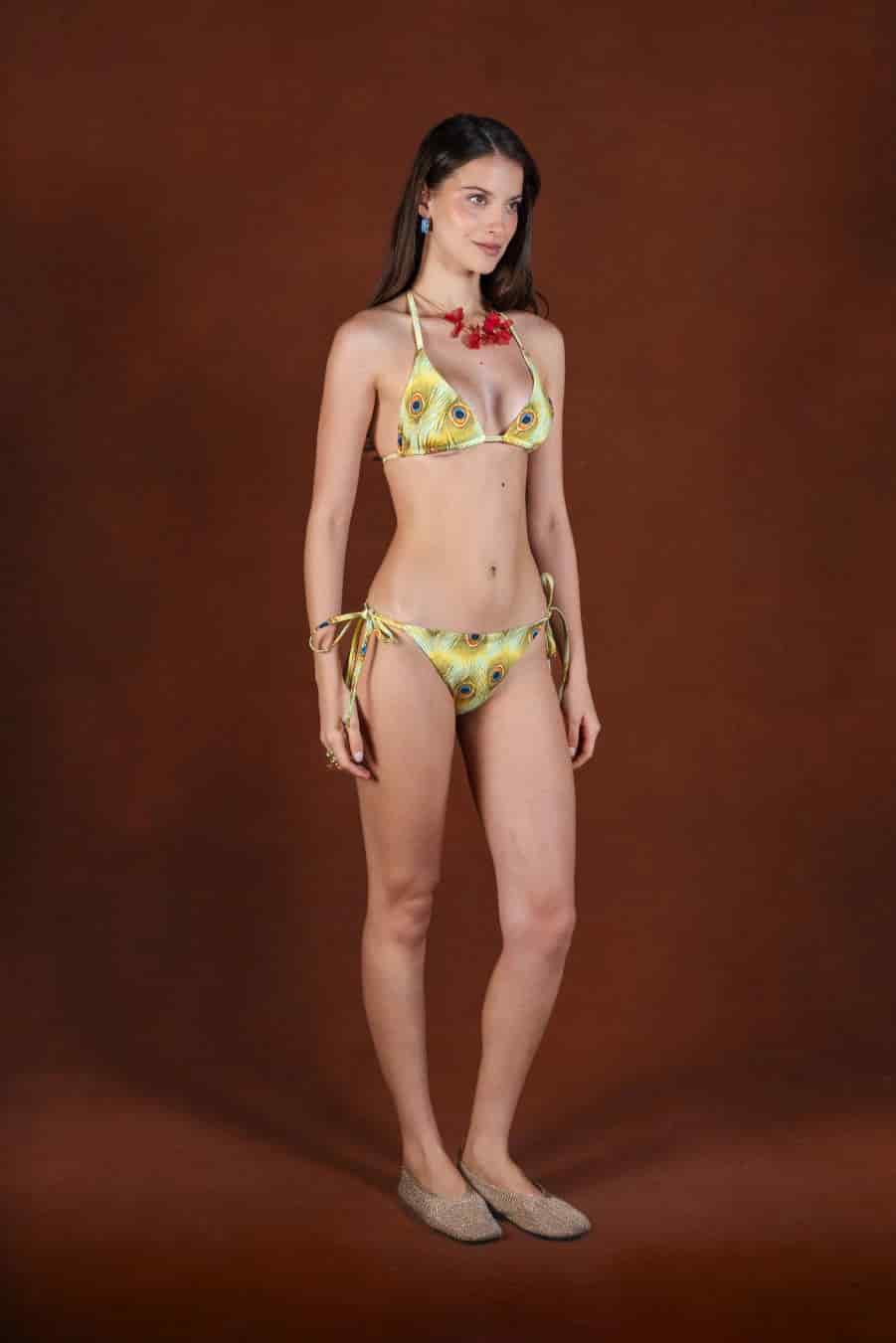 SACRA Women's Polyester Bikini Bottom Light Blue - miniatura 2