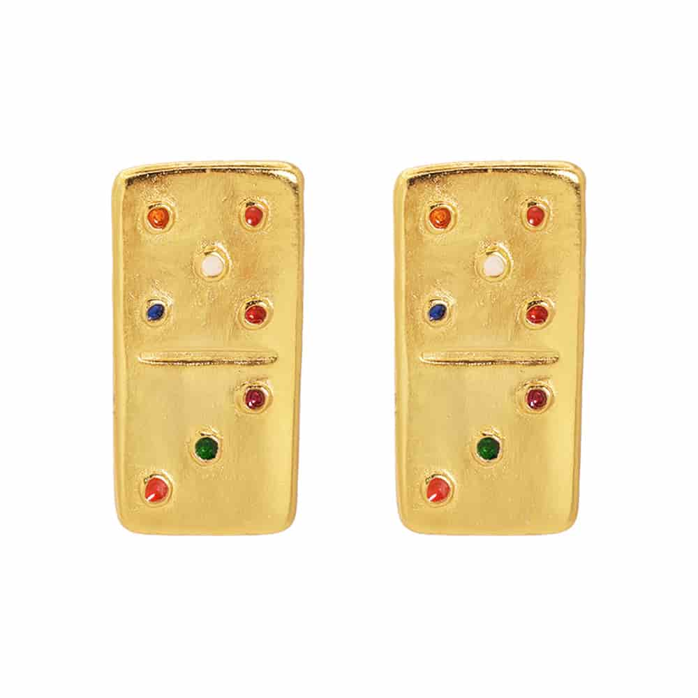 Aretes Dominó Medium - miniatura 1