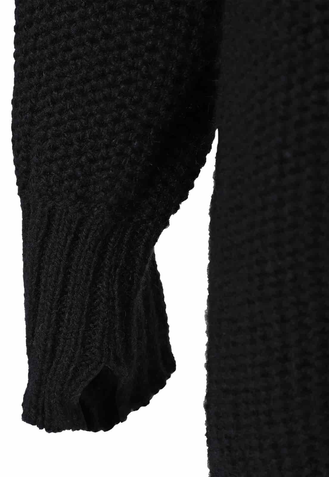 V NECK FRINGES BRAID SWEATER - miniatura 5