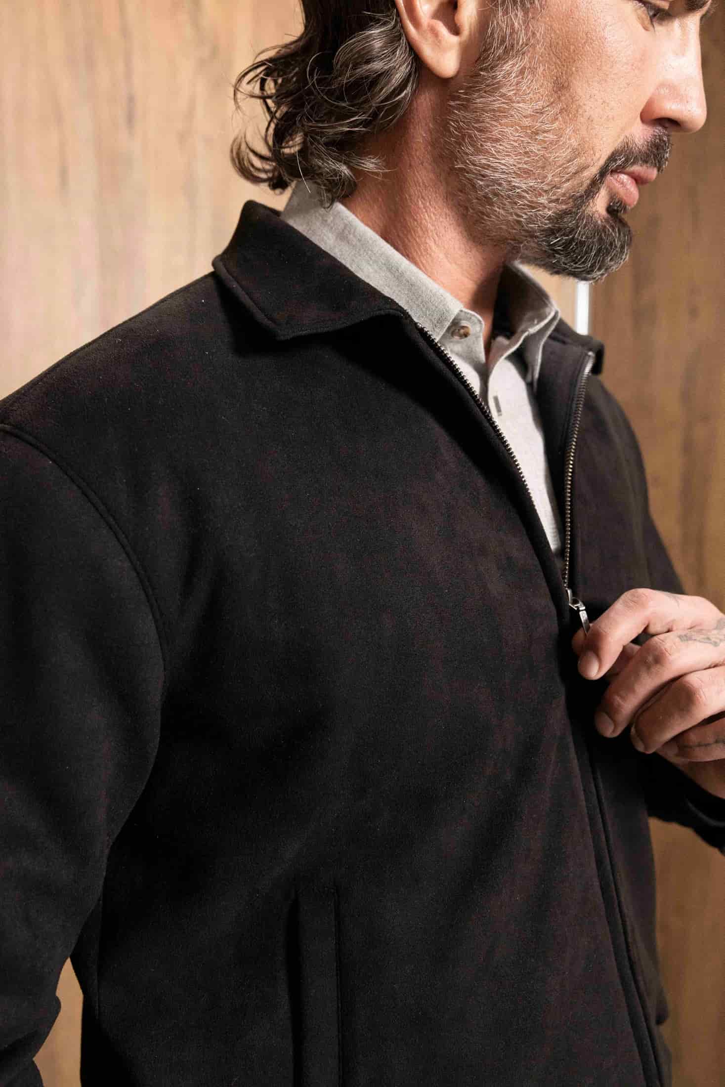Chaqueta Bomber Negra - miniatura 7