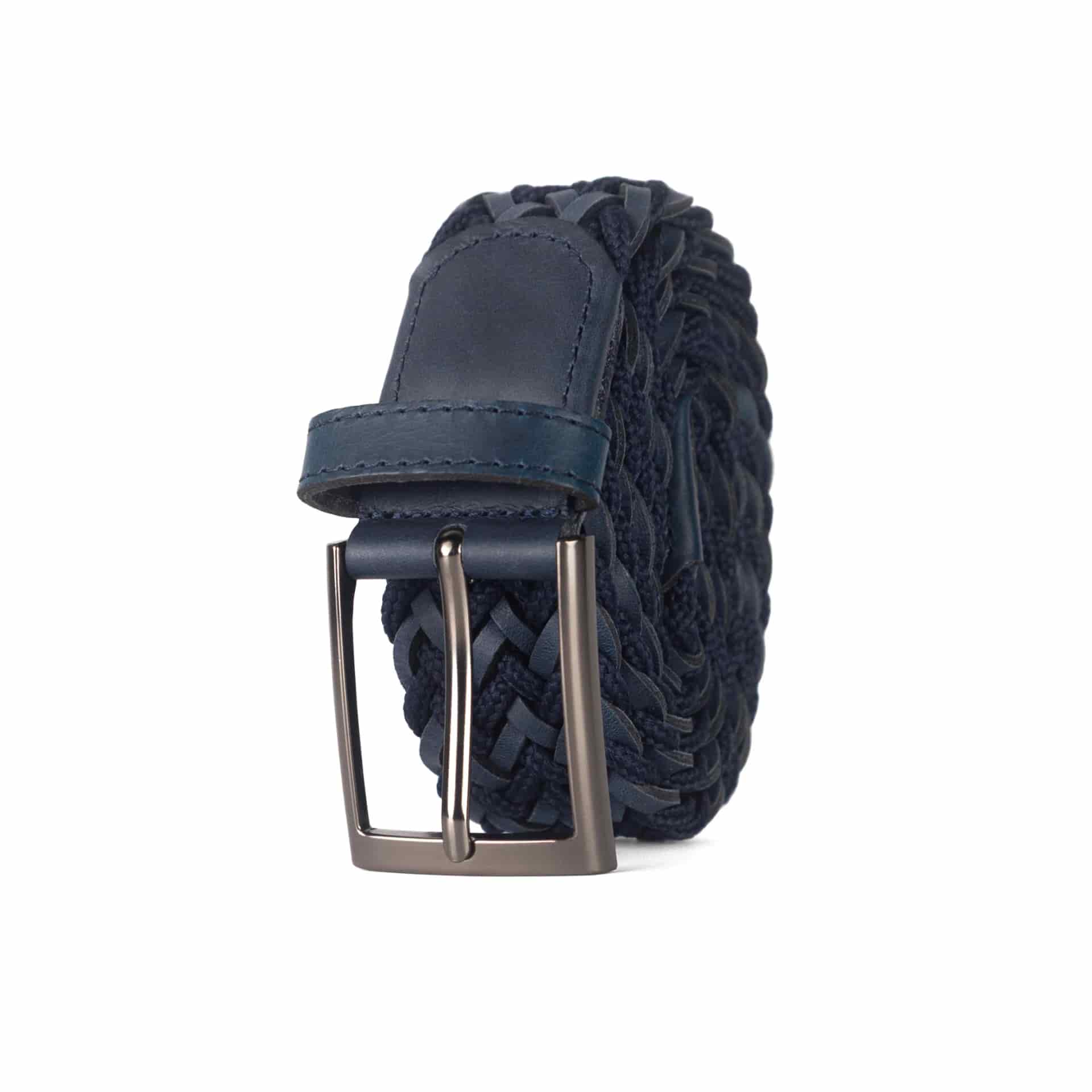 CINTURÓN LEATHER FUSION Azul/negro - miniatura 7