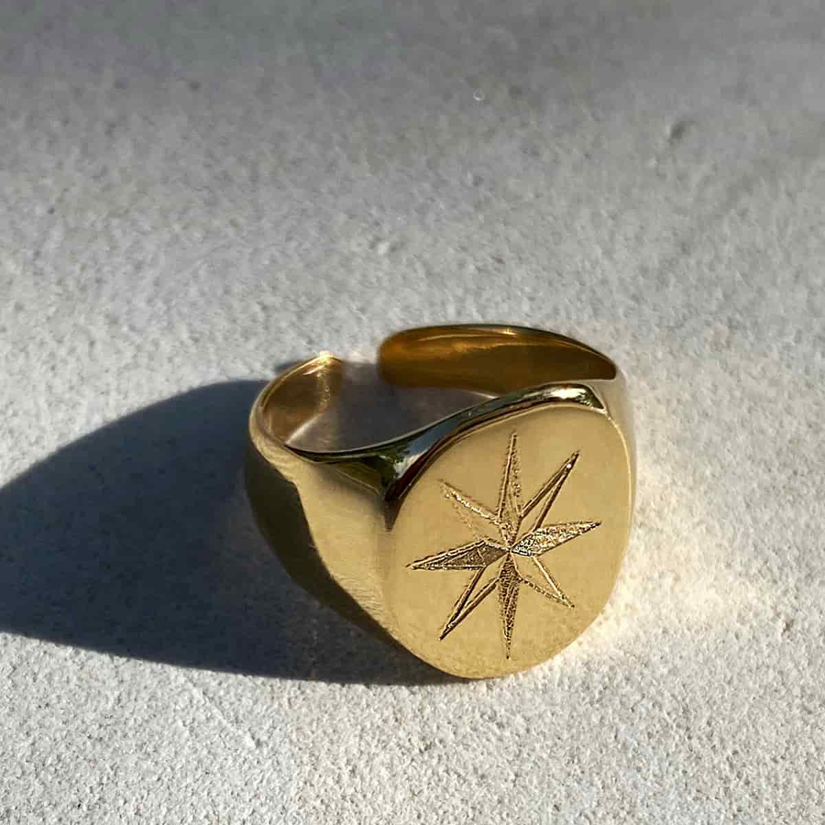ANILLO ESTRELLA ORO - miniatura 2