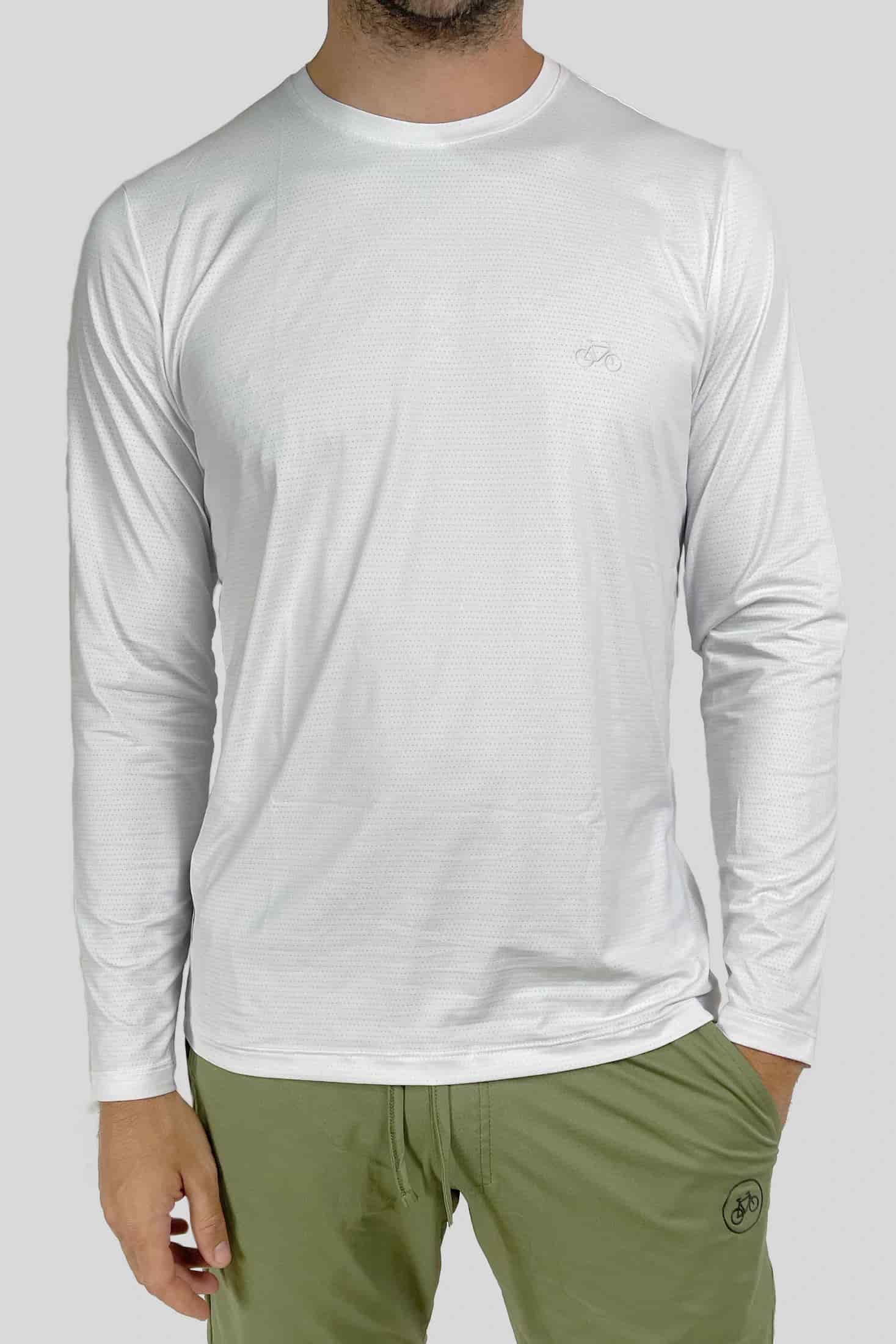 CAMISETA MANGA LARGA SPORT BLANCA - miniatura 1
