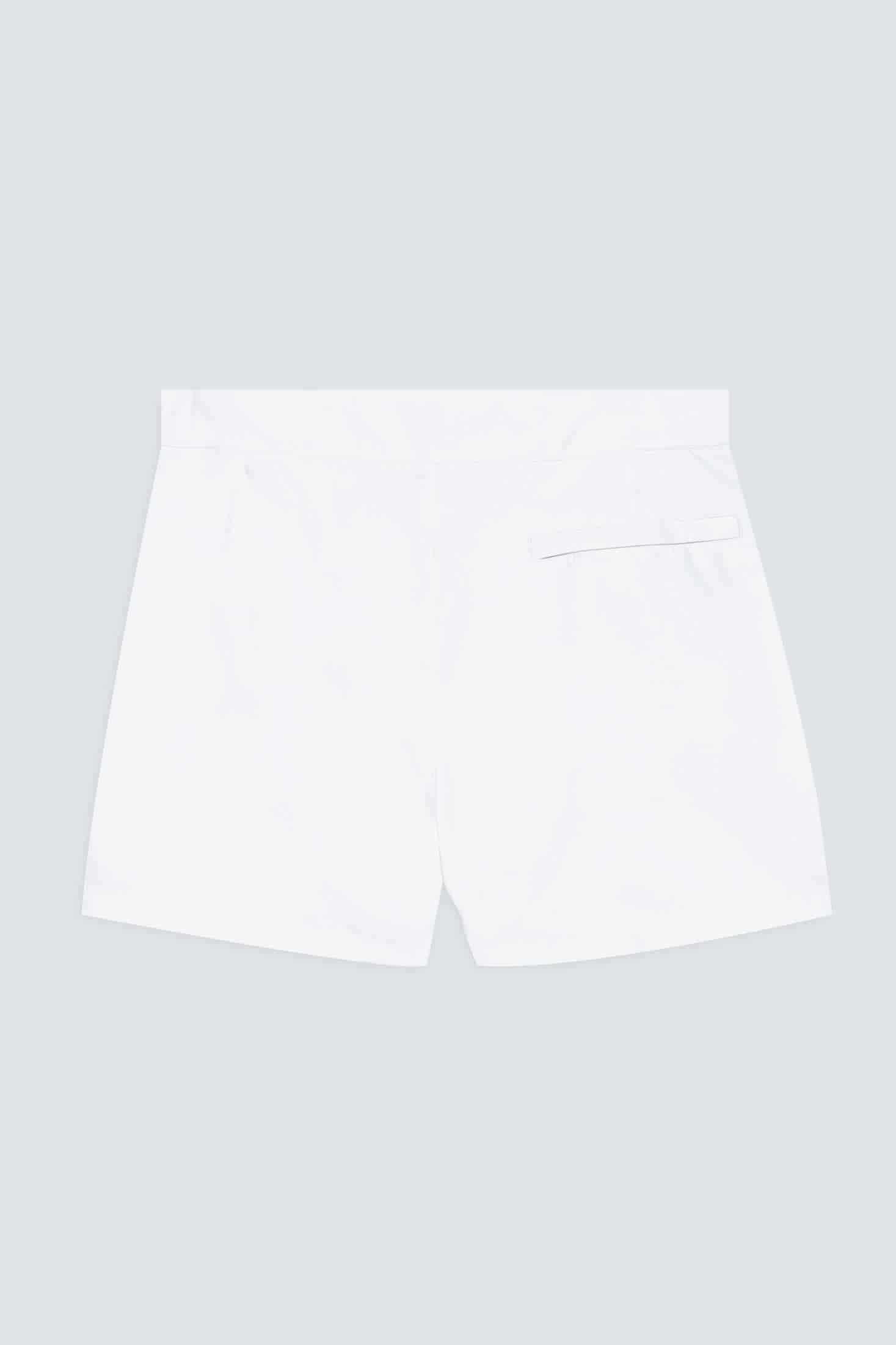 Men's swim trunk white plain waistband - miniatura 2