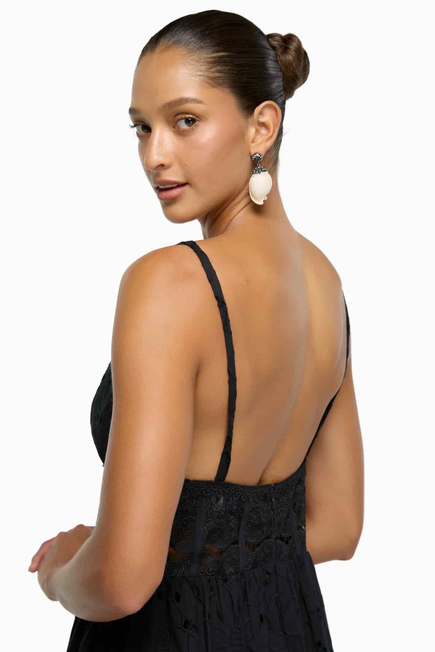 PENELOPE MIDI DRESS BLACK - miniatura 3