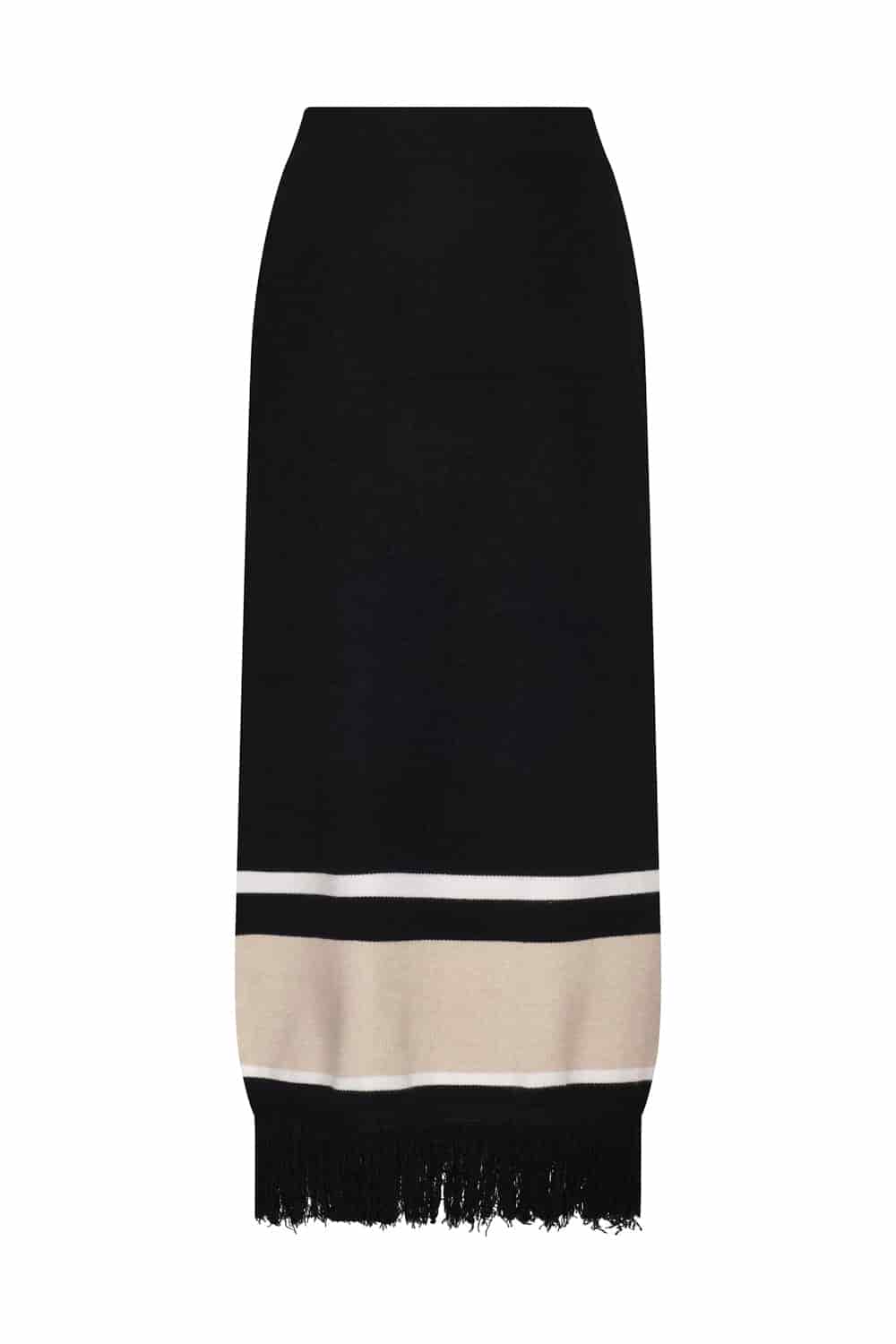 Falda vesta ivory negro - miniatura 4