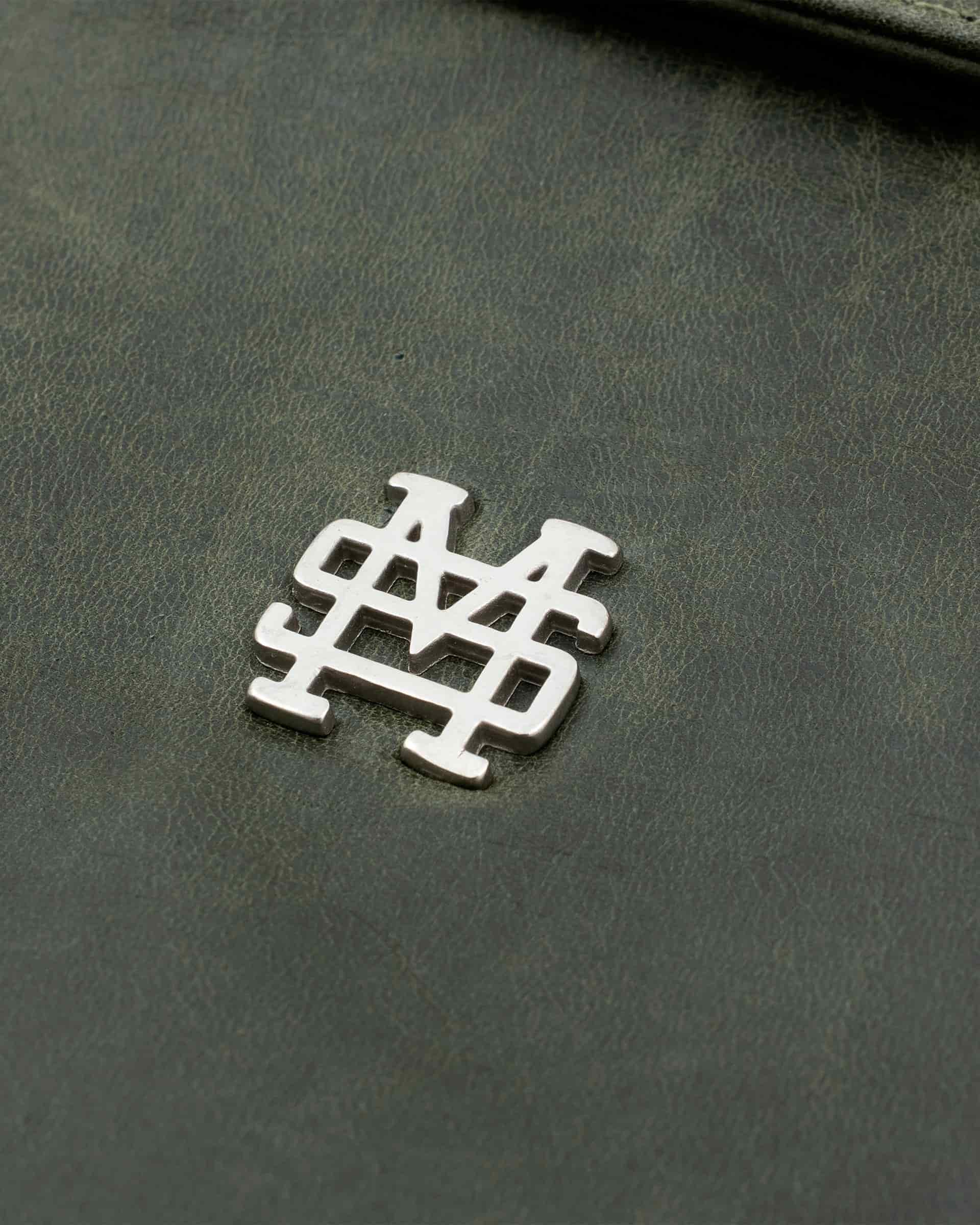 Chaqueta Monogram Leather - Verde Oliva - miniatura 3