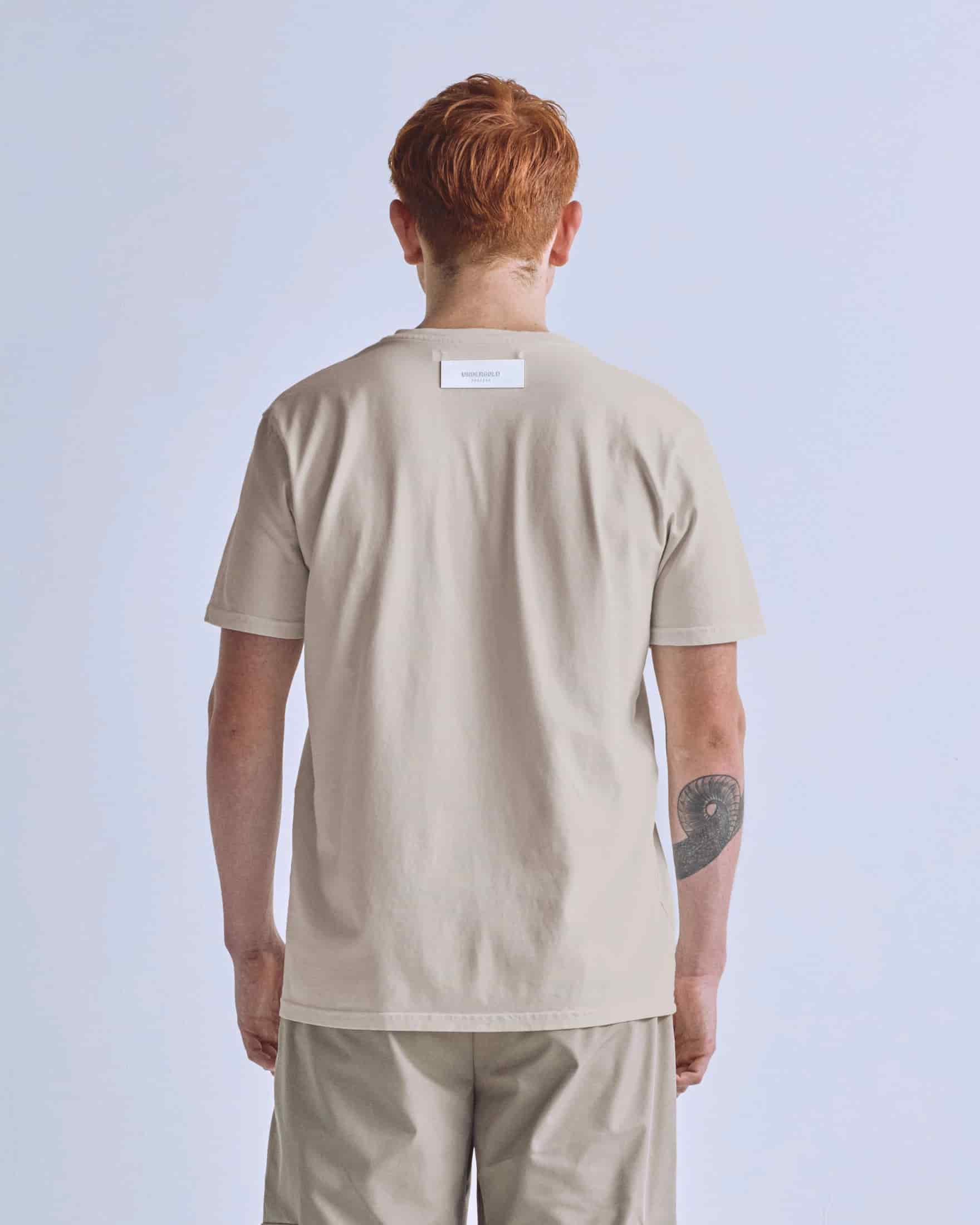 Basics Tiny Logo Regular Fit T-shirt Cream - miniatura 7
