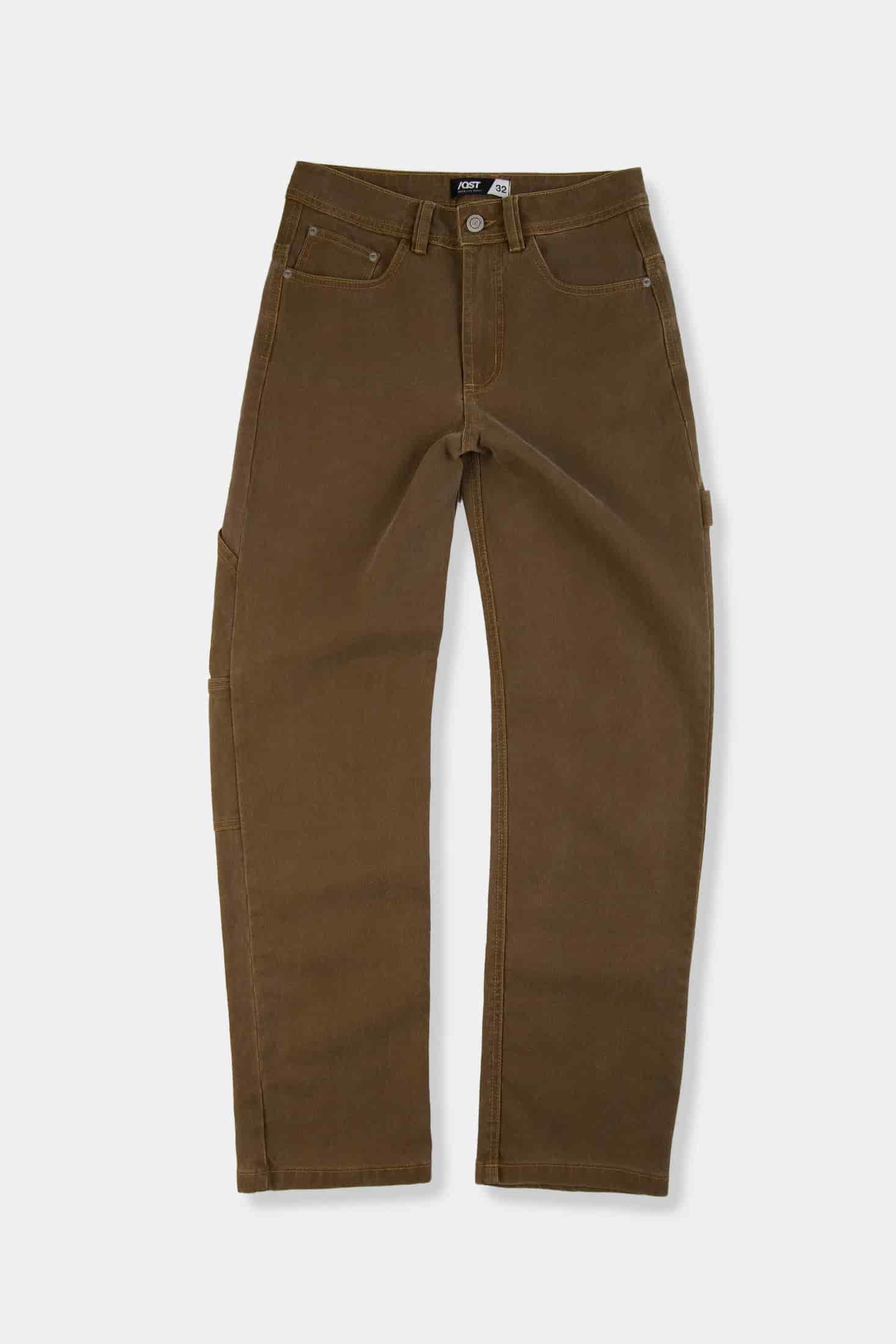 PANTALON CARGO COLOR CAFE - miniatura 1