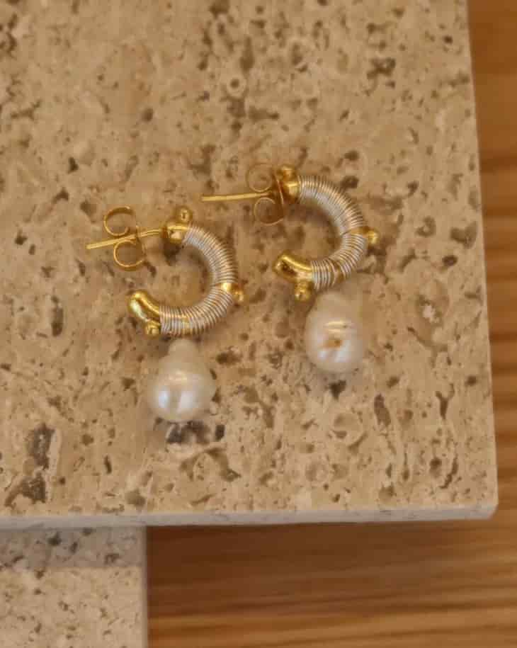 Faro Pearl Mini Hoops - miniatura 5