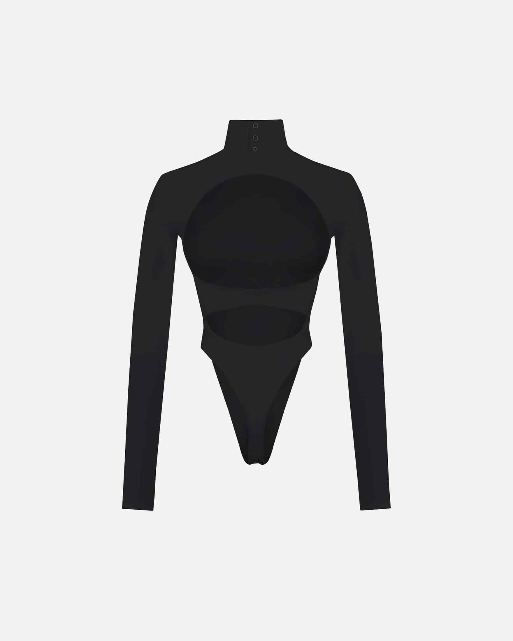 Basics Turtleneck Backless Body Black - miniatura 3