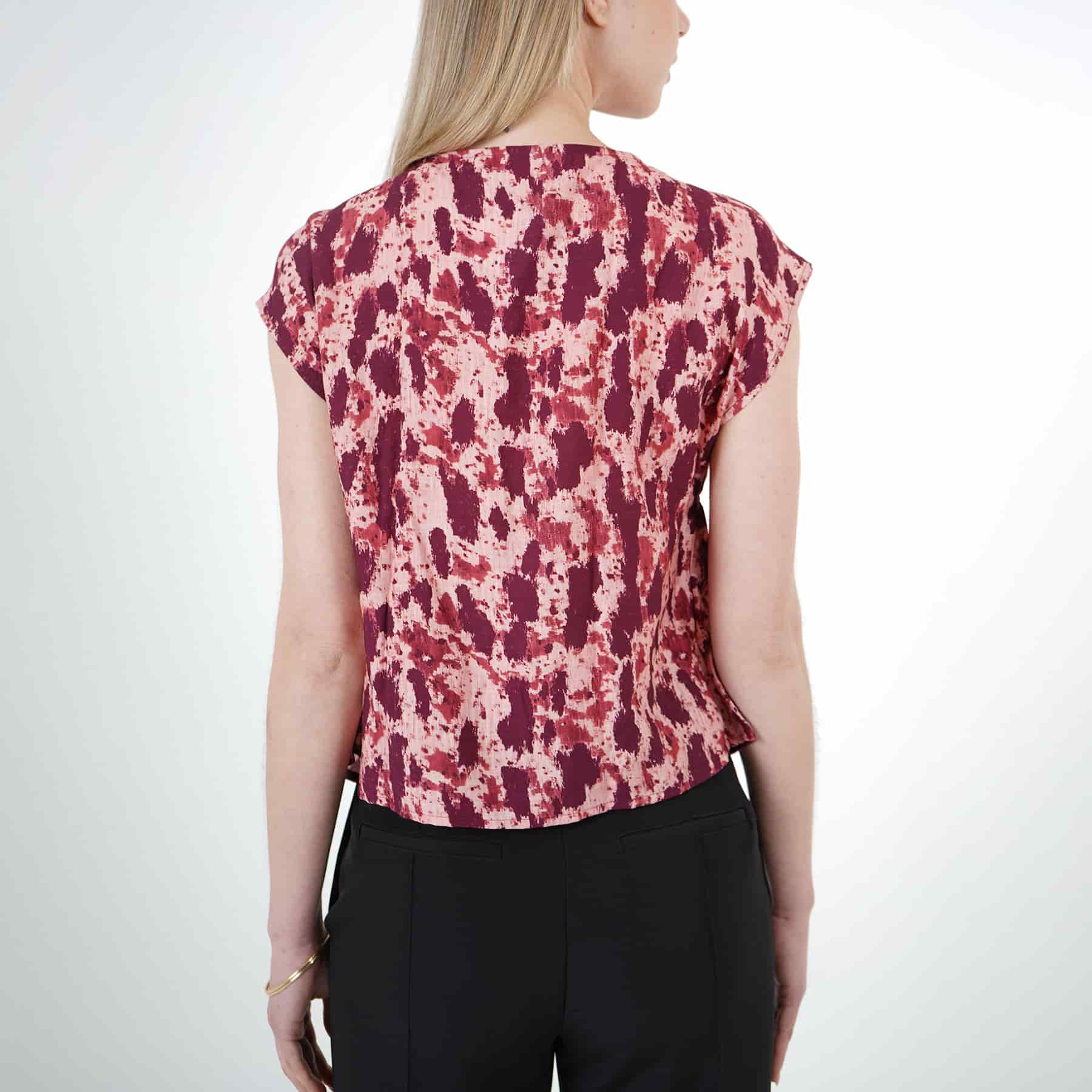 Blusa Cuello V Manga Sisa - miniatura 4