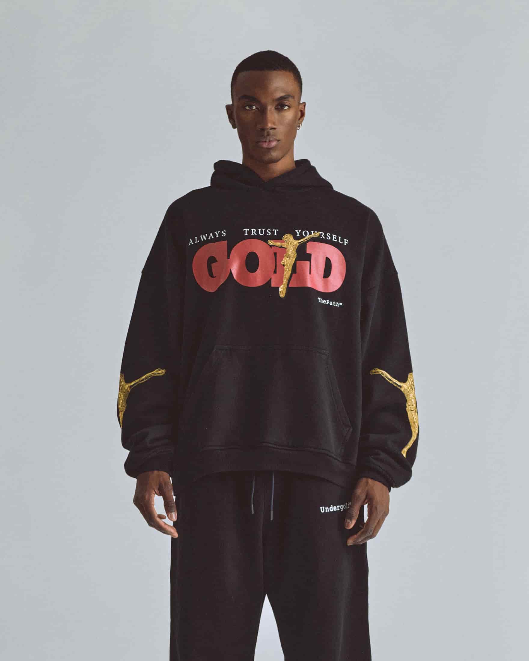 The Path Golden Christ Hoodie Black - miniatura 2