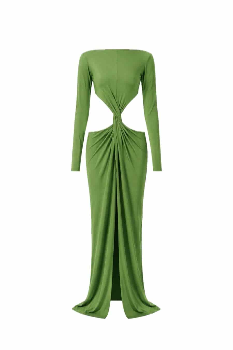 PRE-ORDER VESTIDO TU RECUERDO - ALGAE GREEN - miniatura 1