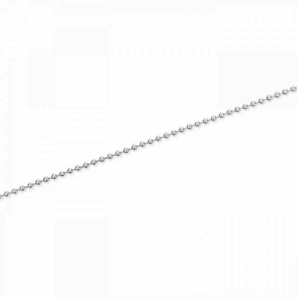 BEAD CHAIN | CADENA ITALIANA DE BALINES EN PLATA 925 - miniatura 4