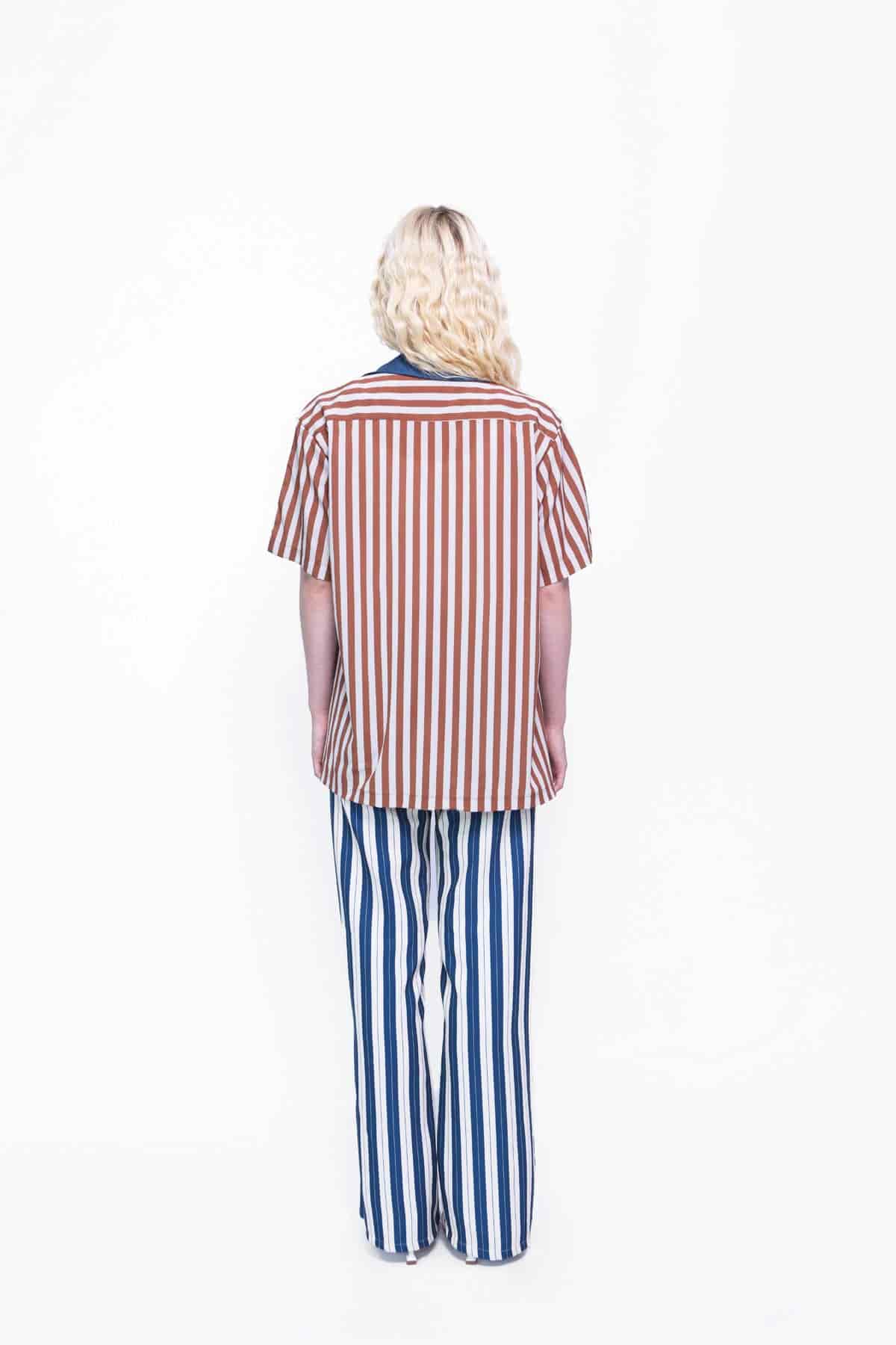Camp Shirt in Rust Stripes - miniatura 3