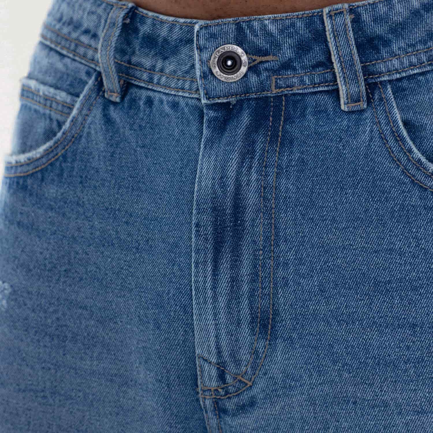 Clean Relaxed Fit Jeans Mid Blue - miniatura 6