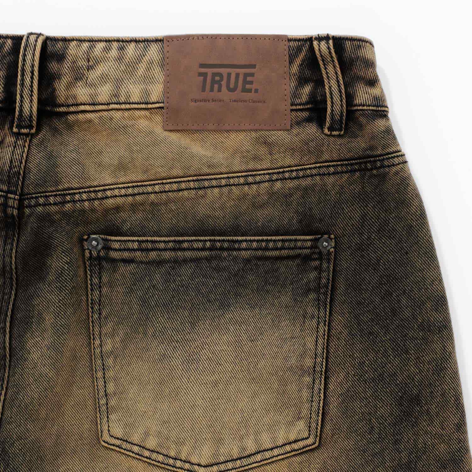 Lounge Printed Denim Pants - Brown - miniatura 10