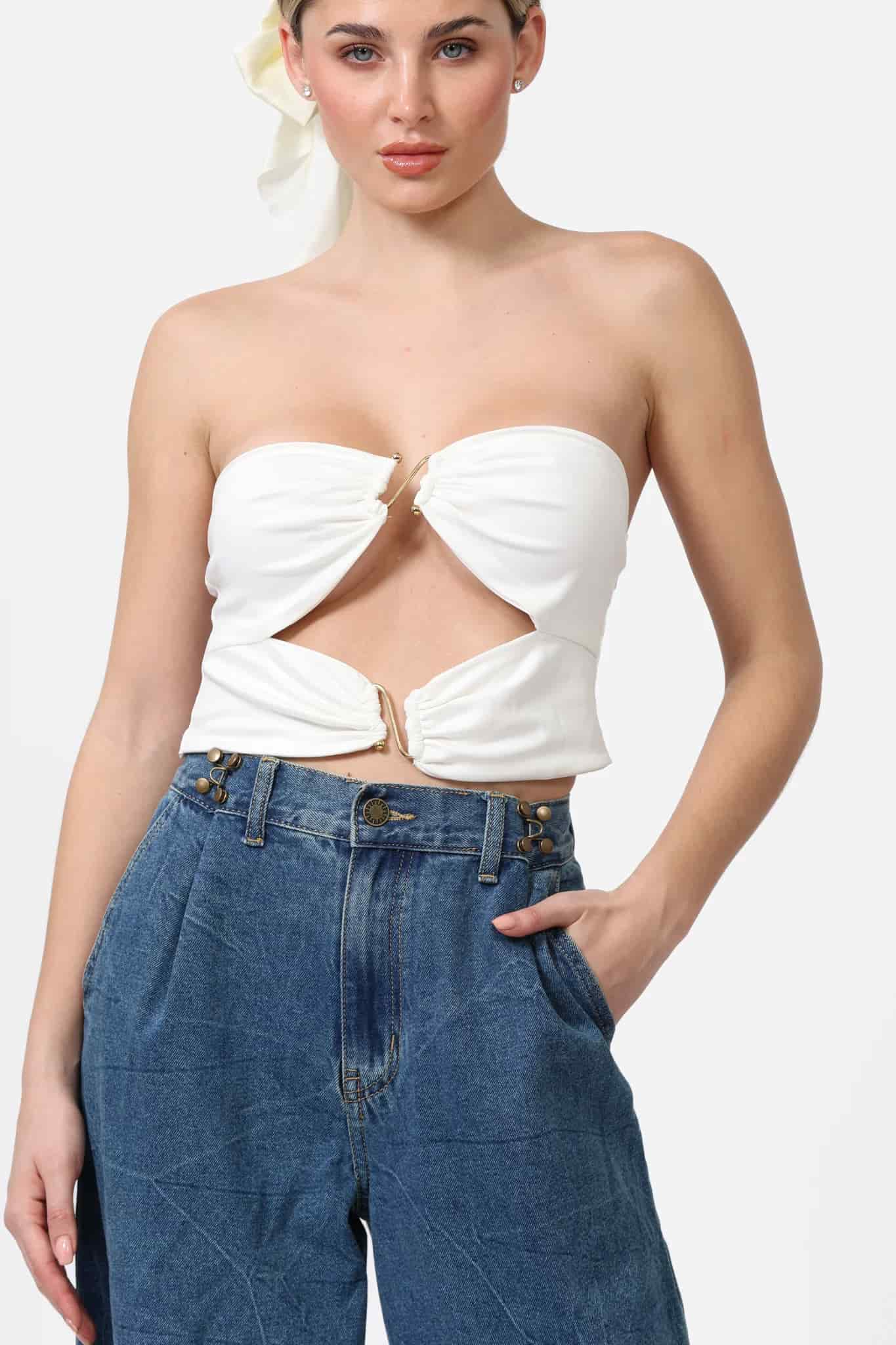 V CORSET WHITE - miniatura 2