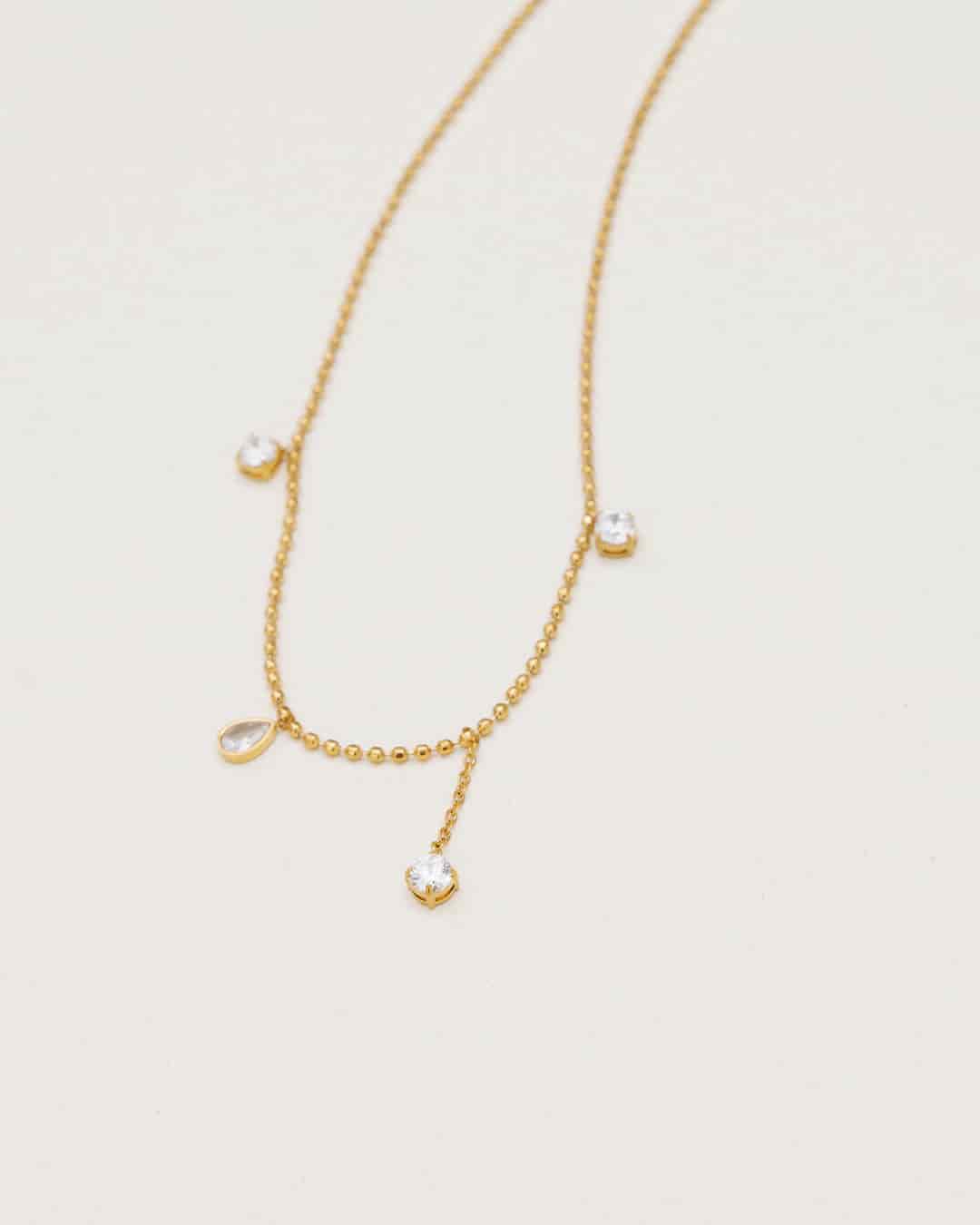 Collar 4 Cristales - Acero Inoxidable - miniatura 2