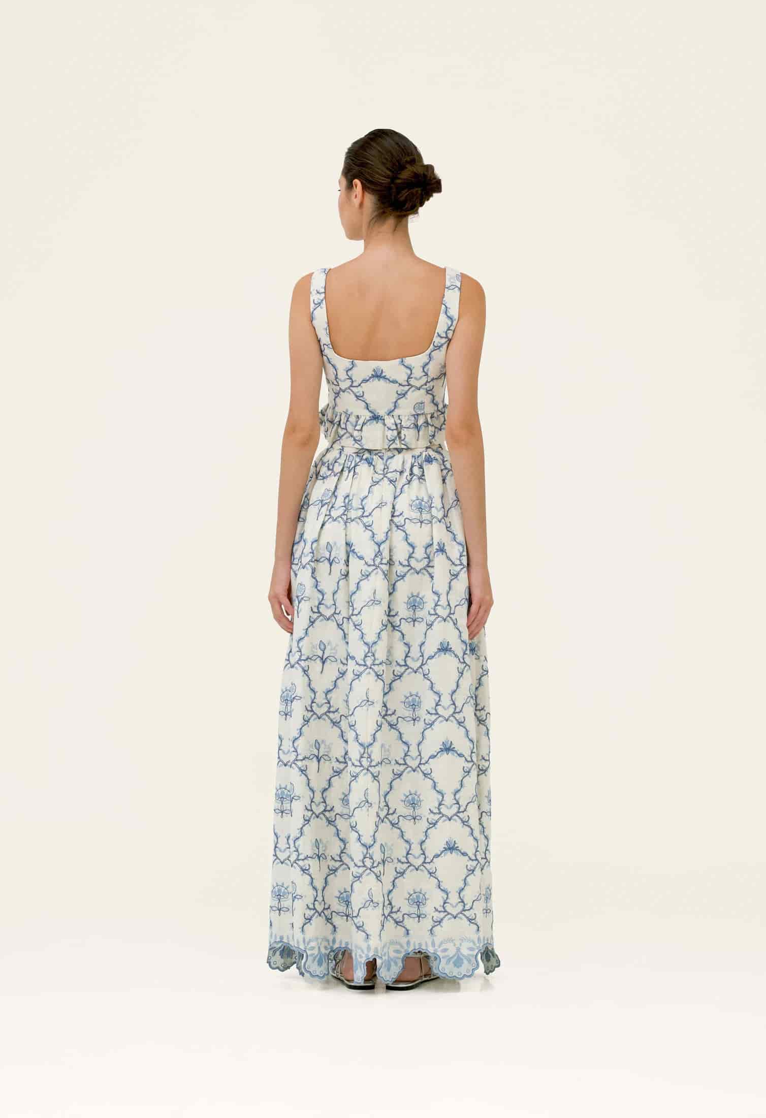 Tangelo Floritura Maxi Skirt - miniatura 4