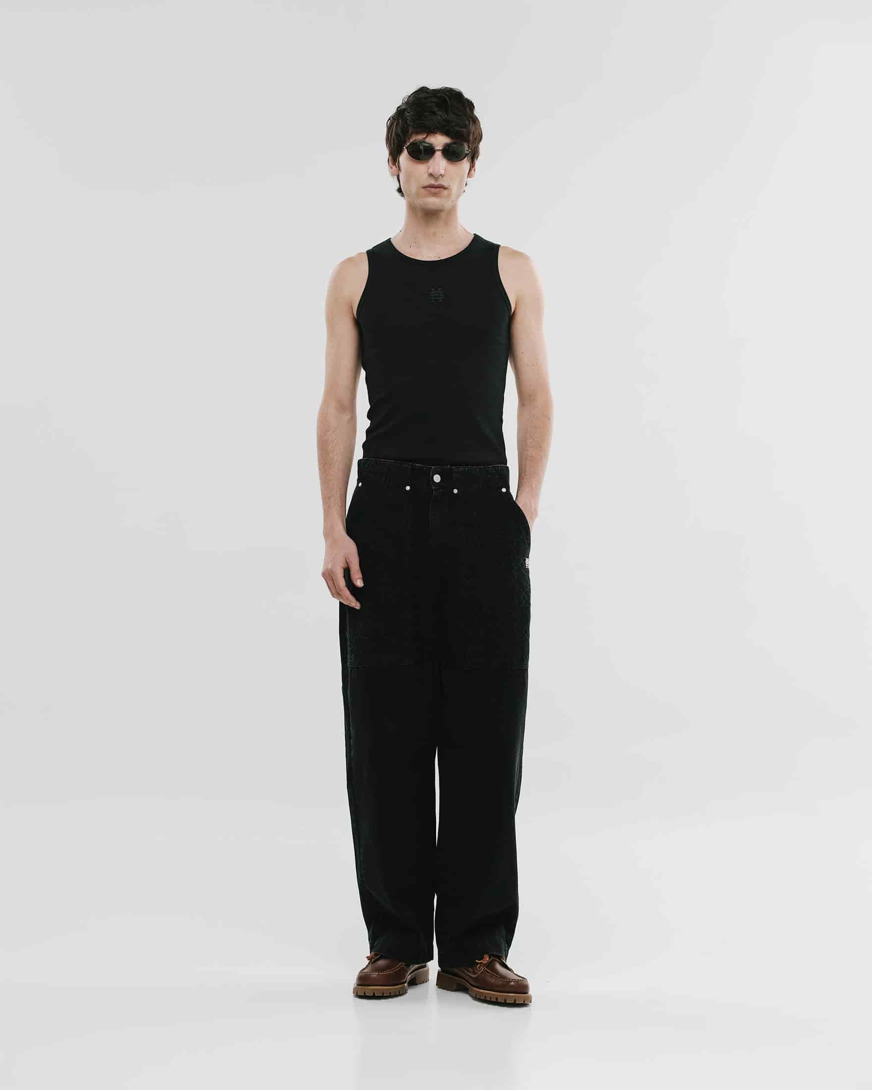 Wide Fit Chore Pants - Negro - miniatura 2