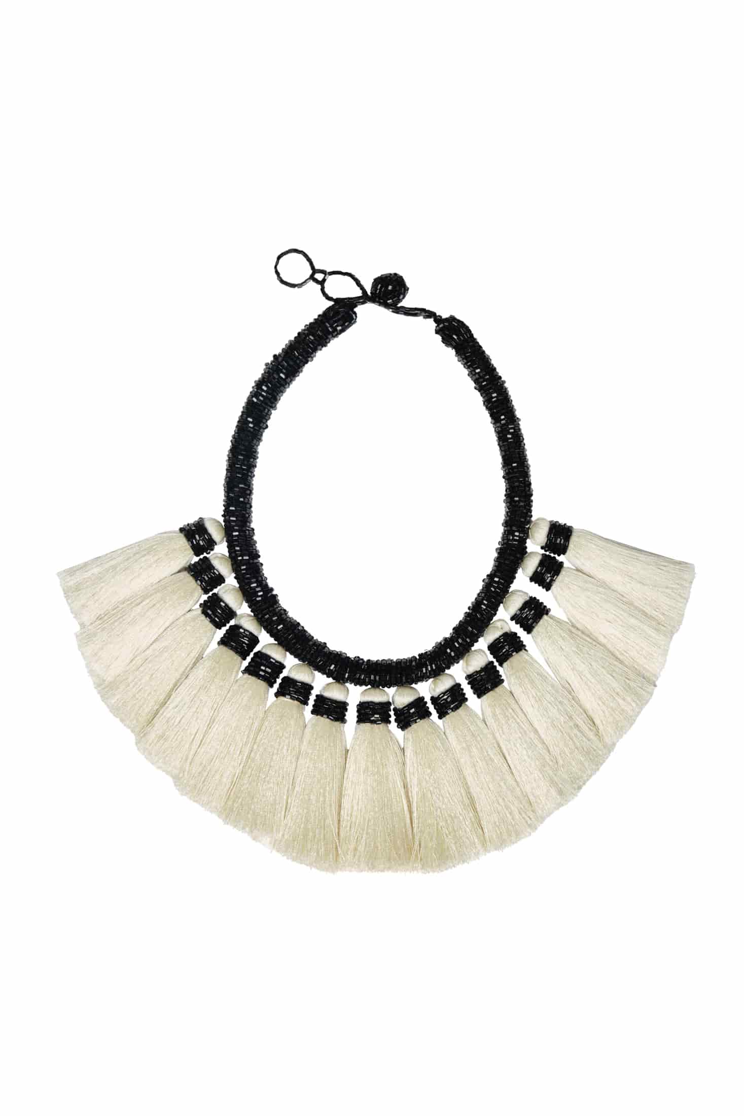 Bruma Necklace / Black & White - miniatura 1