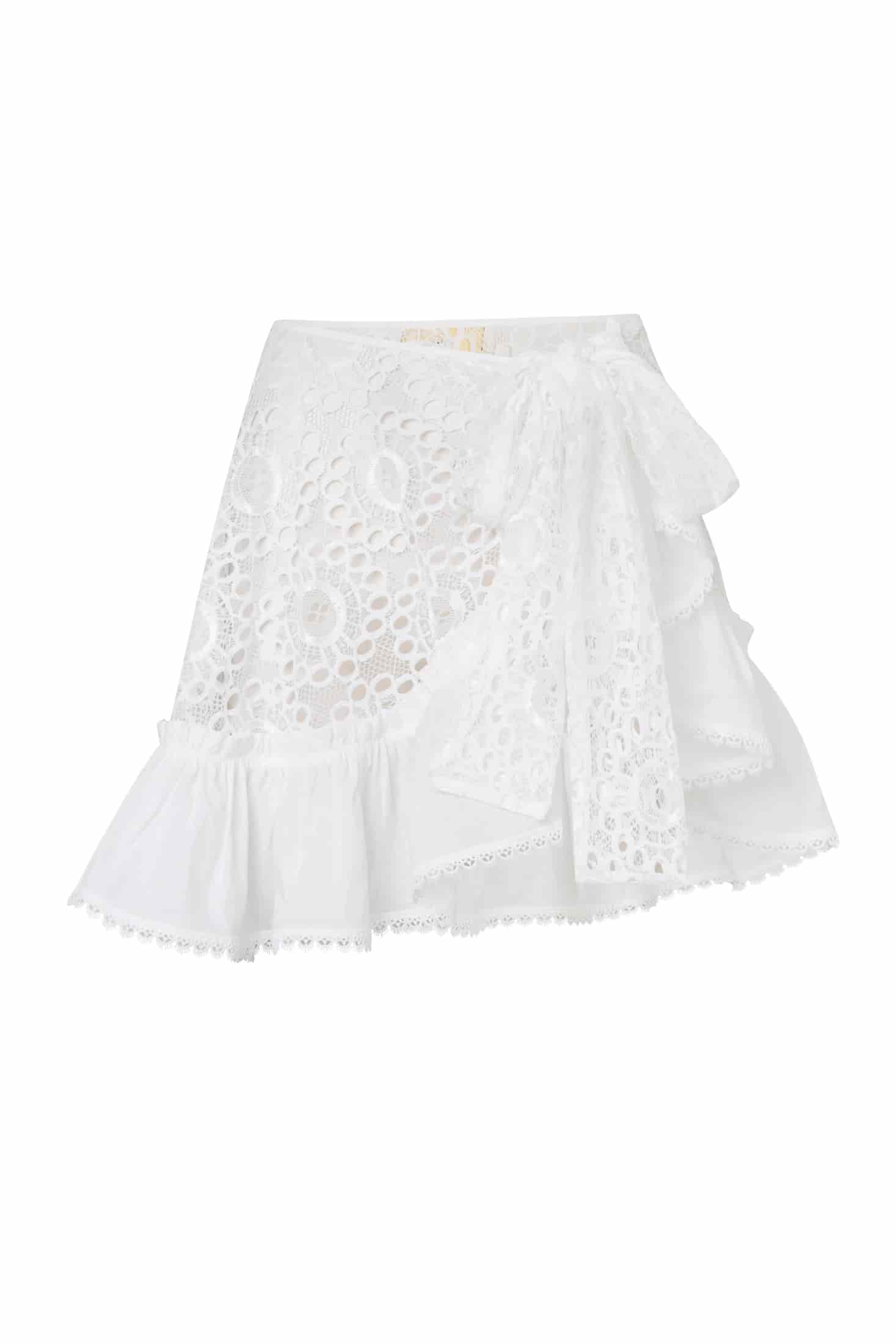 AZURE WRAP SKIRT WHITE - miniatura 2
