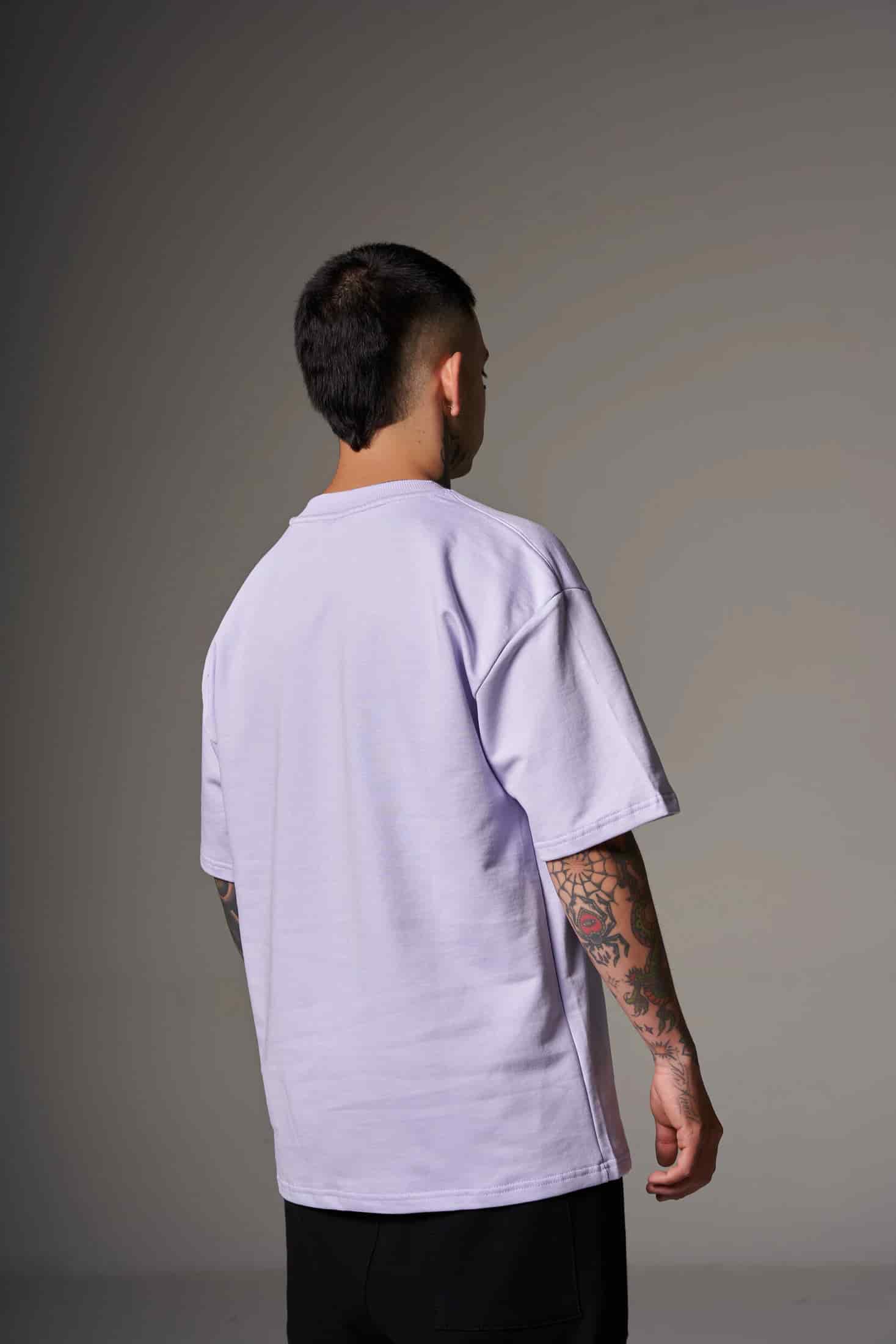 CAMISETA 300 GRAMOS 100% ALGODÓN LILA - miniatura 3