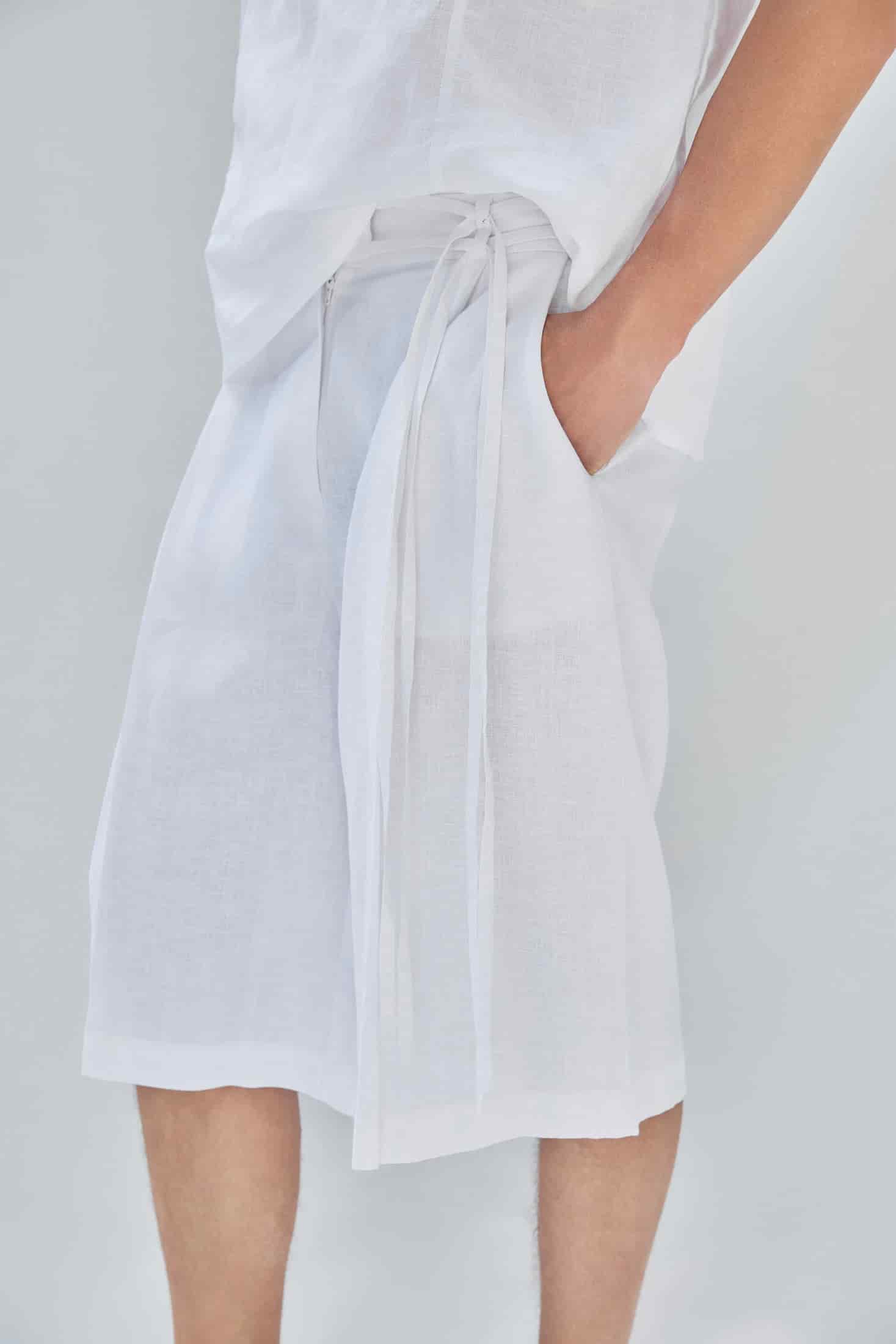 ZOI BERMUDA SHORTS WOMEN WHITE - miniatura 4