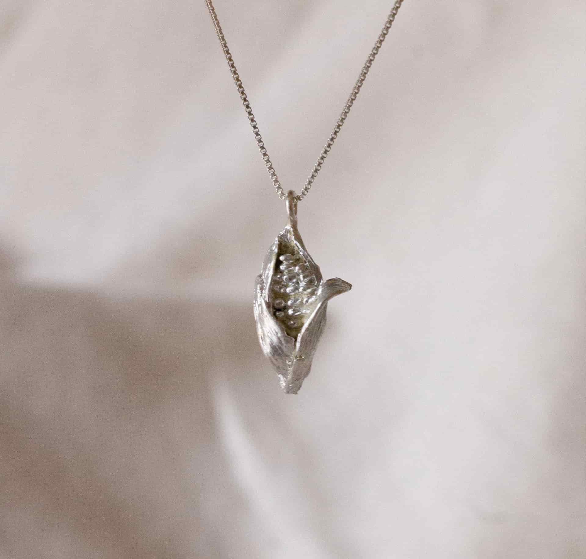 Collar Mini mazorca (Plata ley950) - miniatura 1