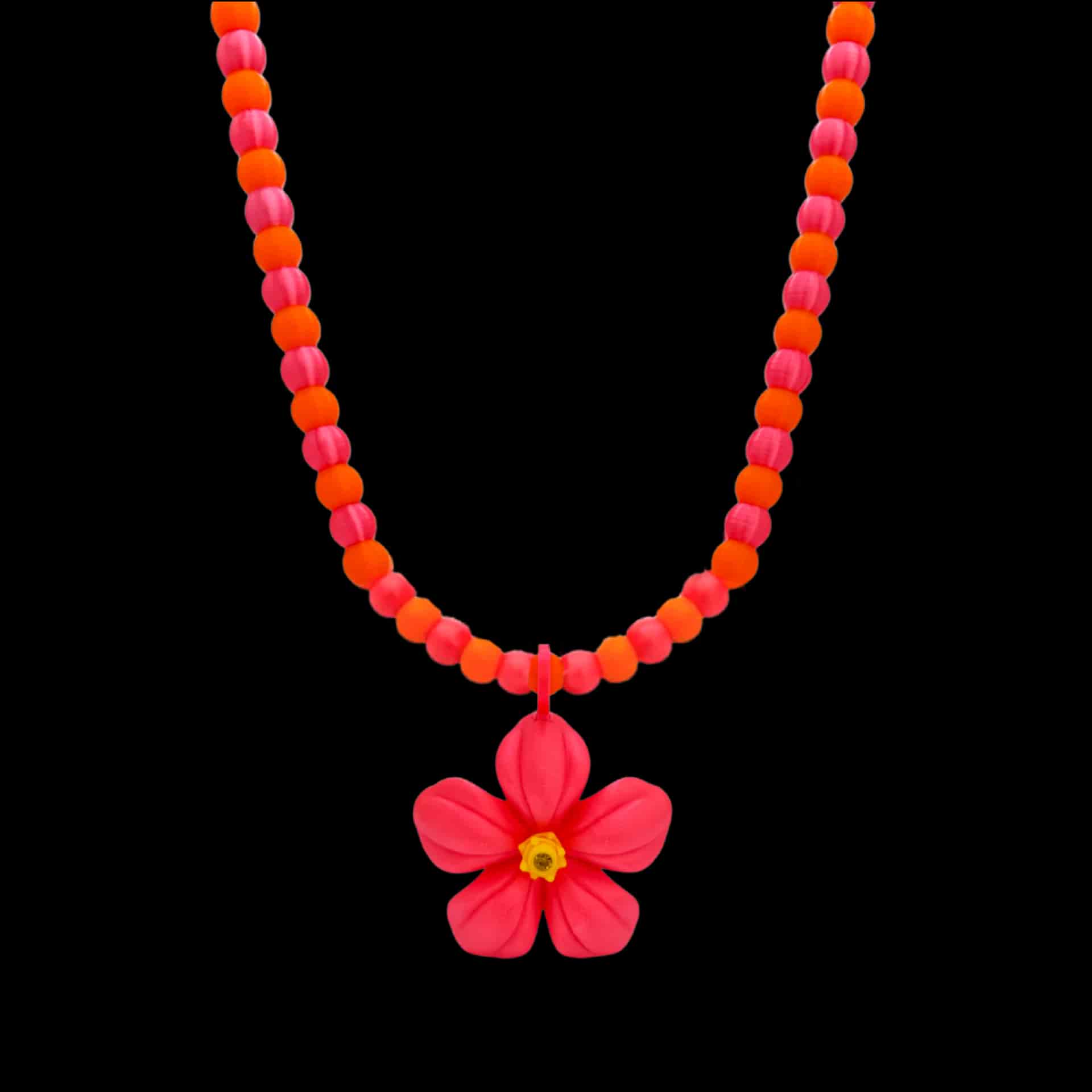 COLLAR PENDULO FLOR CAYENA - miniatura 1