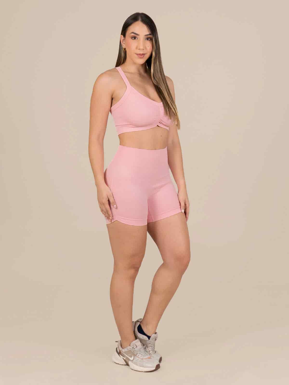 Talia short set seamless rosa - miniatura 1