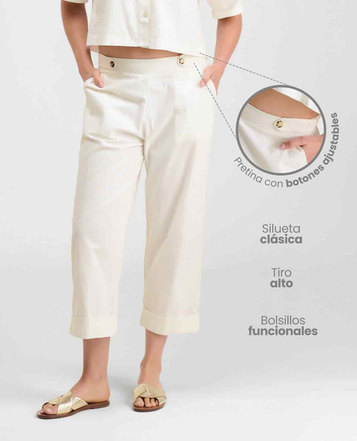 Pantalón | Silueta Clásica | Tiro Alto | Bota Recta - miniatura 2