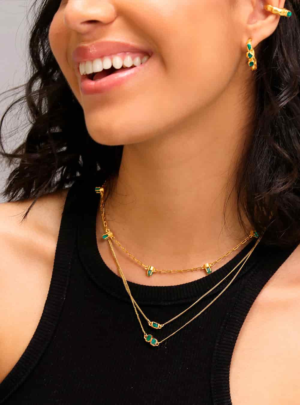 Maya 2 Stone Necklace - miniatura 2