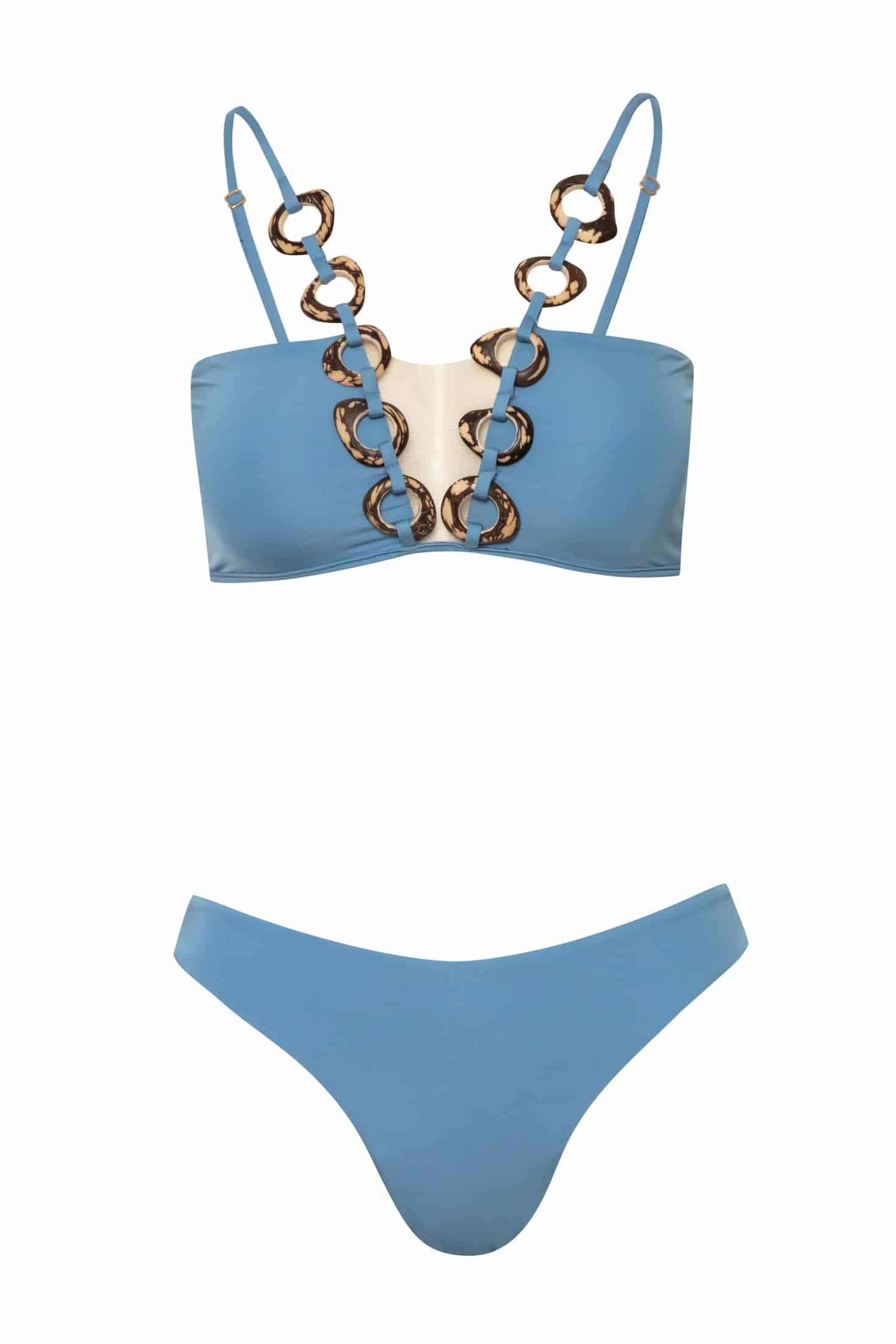 LETICIA BOTTOM / Azul Crema - miniatura 1