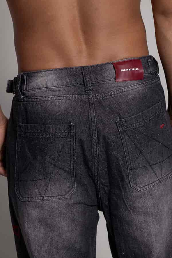 Baggy Remainder Stone-Negro - miniatura 9